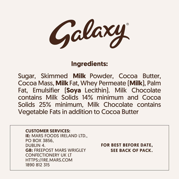 Galaxy Minstrels Milk Chocolate Pouch 195g - Smooth Chocolate with Crisp Sugar Shell