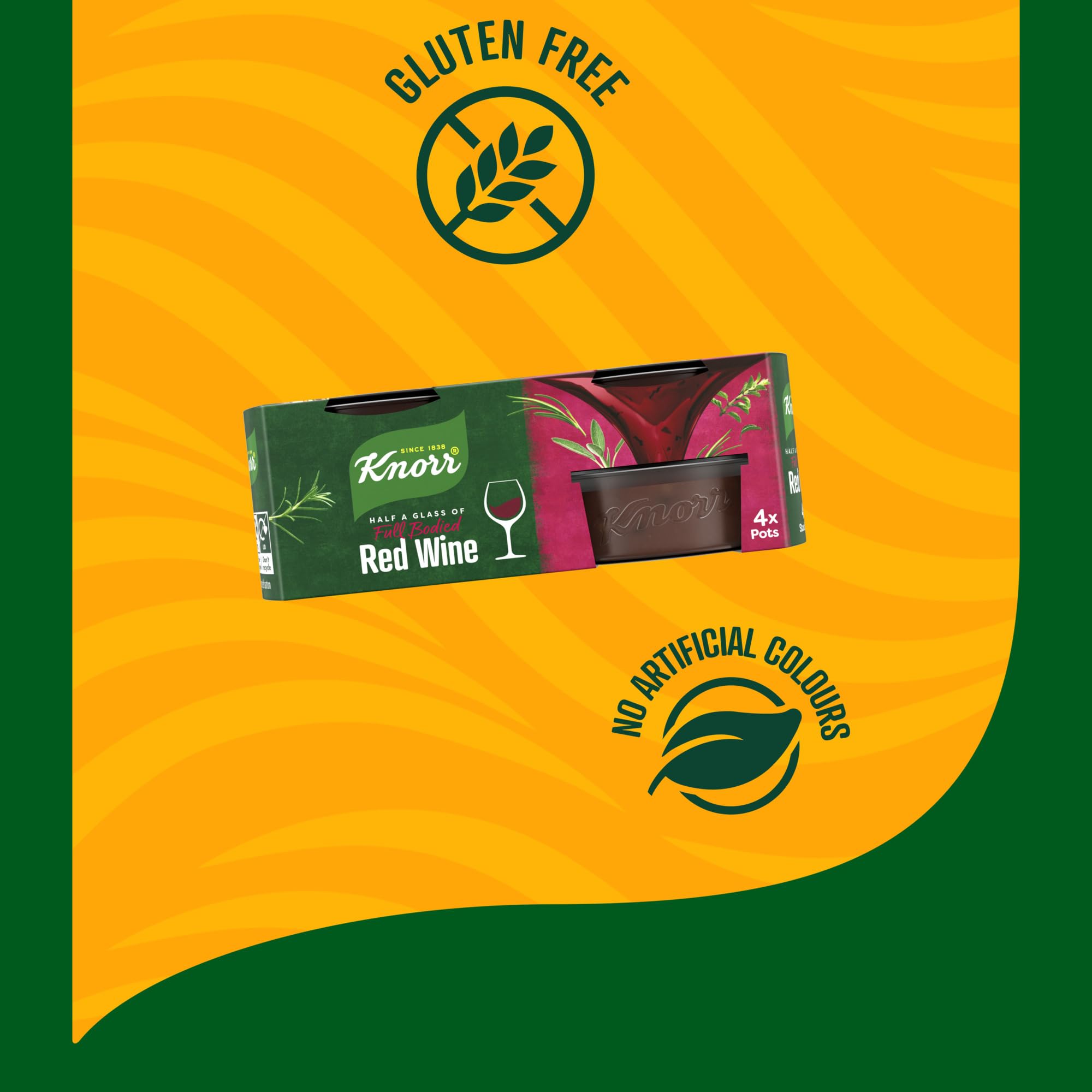 Knorr Red Wine Stock Pots - Gluten Free, Vegan, 4 Pots 5