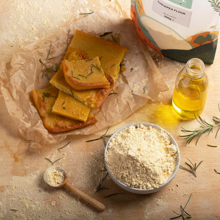 Wholefood Earth Chickpea Flour 1 kg - Gluten-Free, GMO-Free, High-Fibre Baking Flour