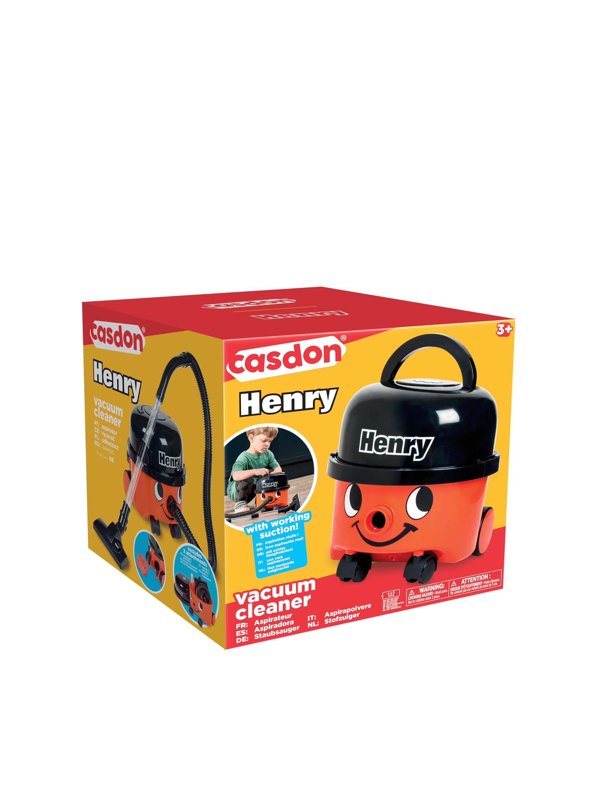 Casdon Henry Vacuum Cleaner Toy - Real Working Suction for Kids 3+ 7