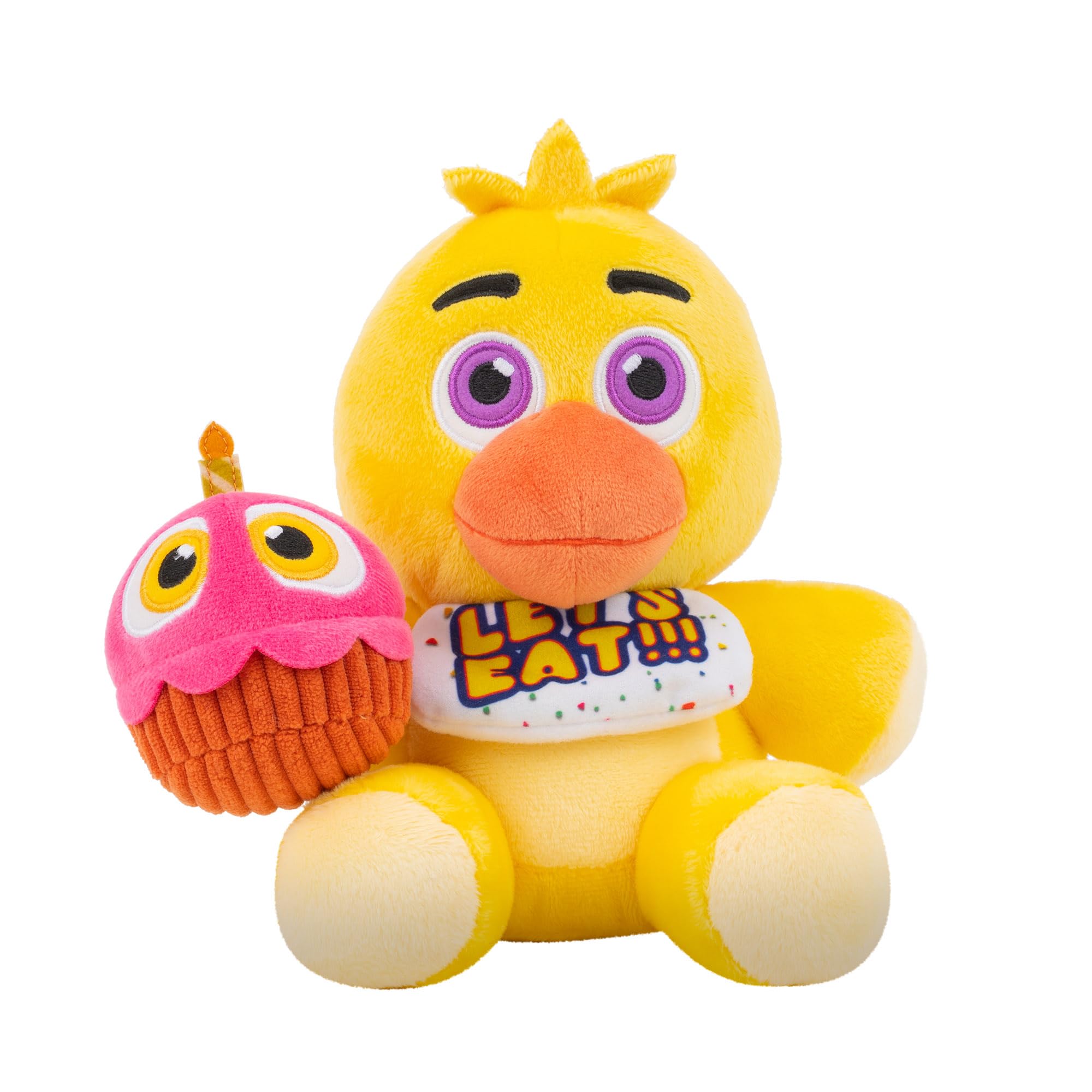 Five Nights at Freddy's Classic Chica Plush - 8-Inch Glow-in-the-Dark Eyes 1