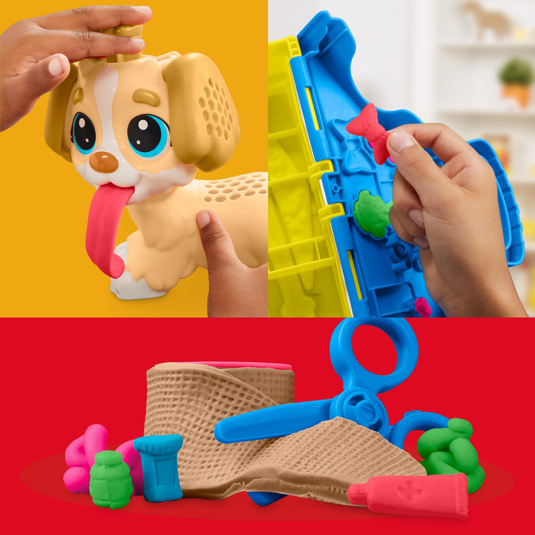 Play-Doh Care 'n Carry Vet Playset - Pretend Play Veterinarian Kit for Kids 3+