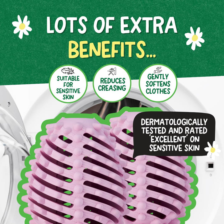 Ecoegg - Dryer Eggs Tumble Dryer Balls | Spring Blossom Scent | Reduces Drying Time | Hypoallergenic