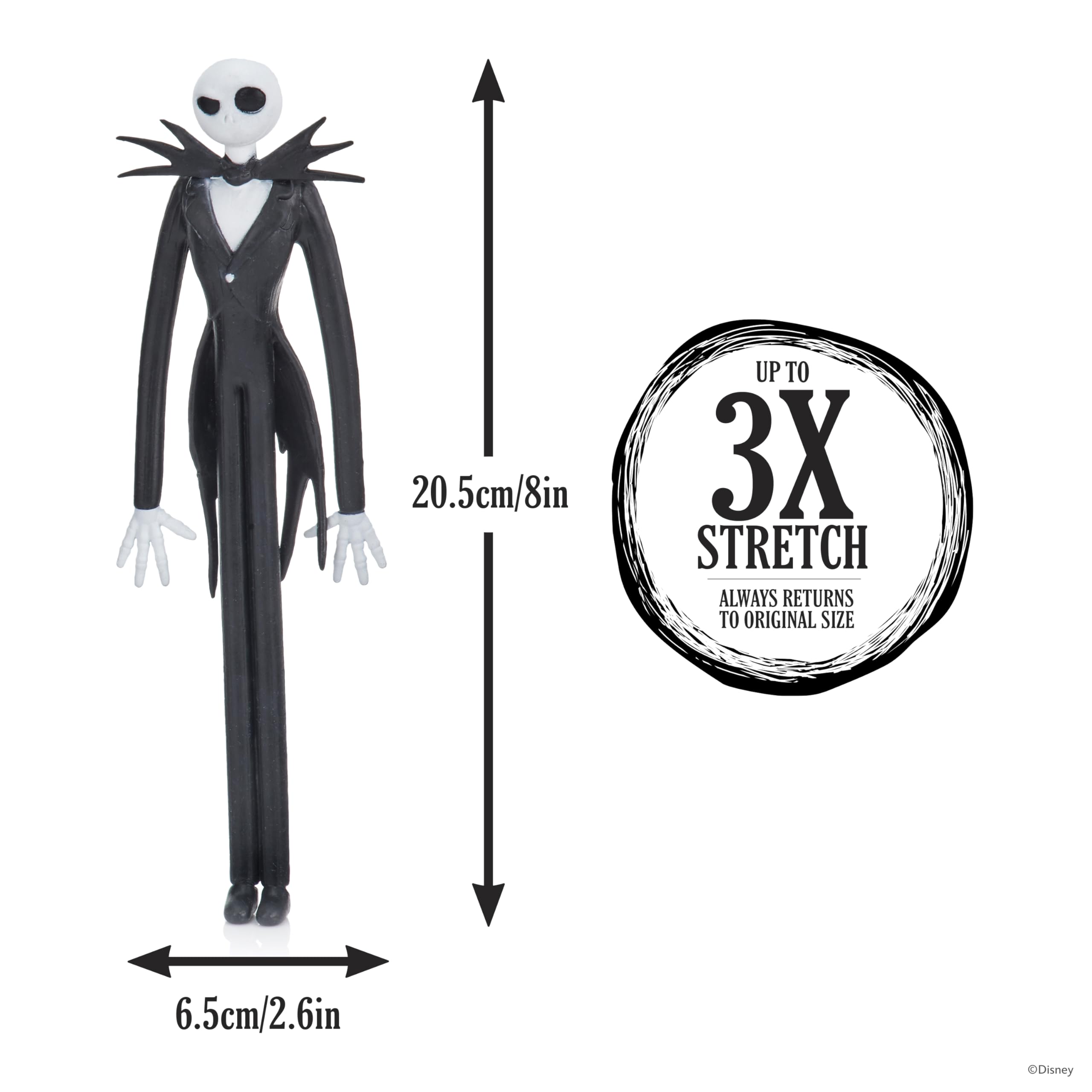 WOW! Stuff Disney The Nightmare Before Christmas Stretchy Jack Skellington - Super Stretchy Fun for Kids & Collectors 7