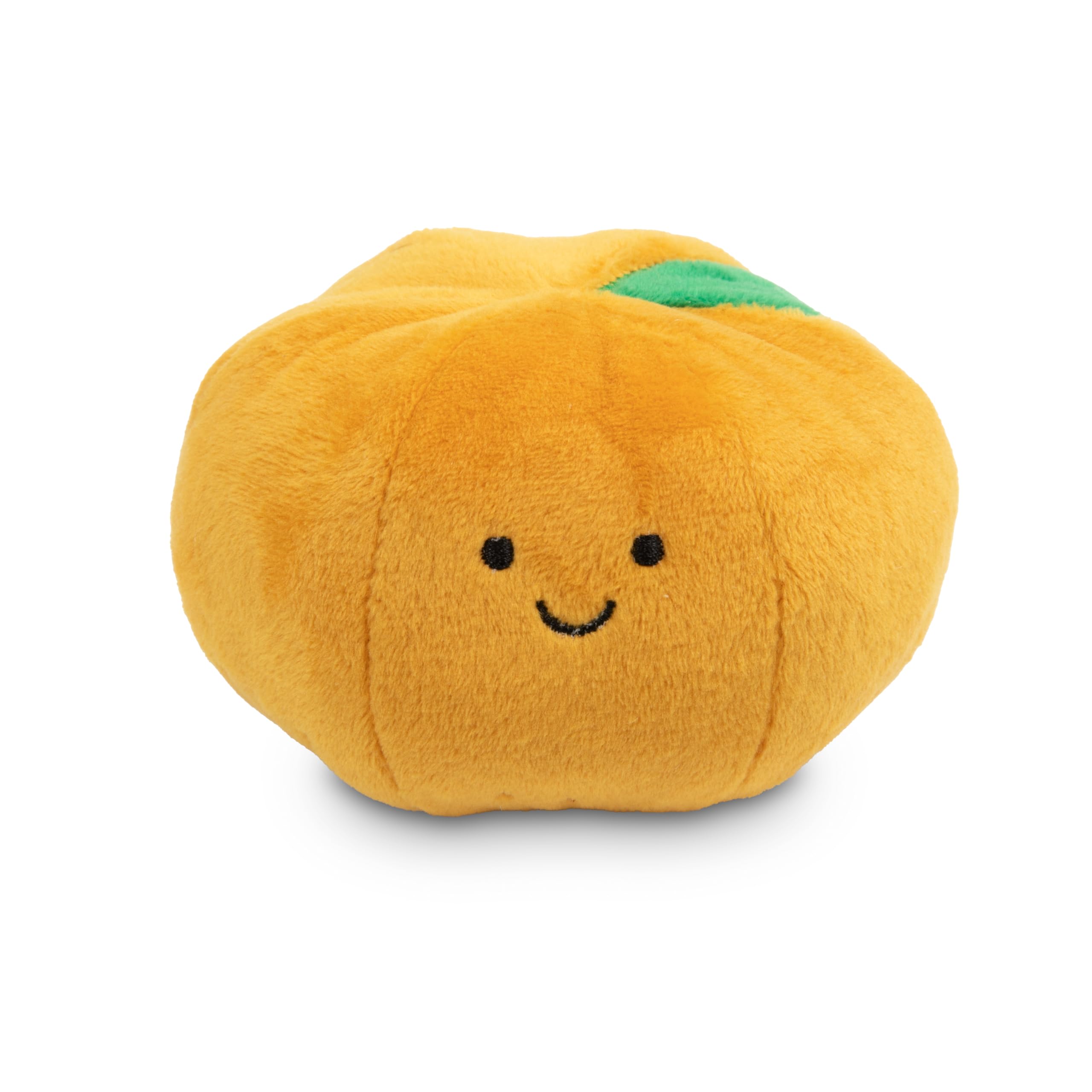 Petface Saski Satsuma Plush Christmas Dog Toy with Squeaker | Orange Polyester | 34g