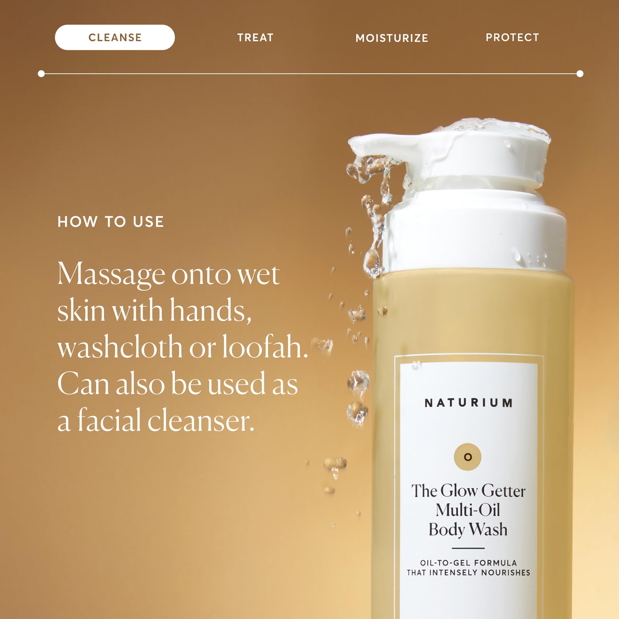 Naturium The Glow Getter Multi-Oil Hydrating Body Wash - Gentle Cleanser, 500 ml 6