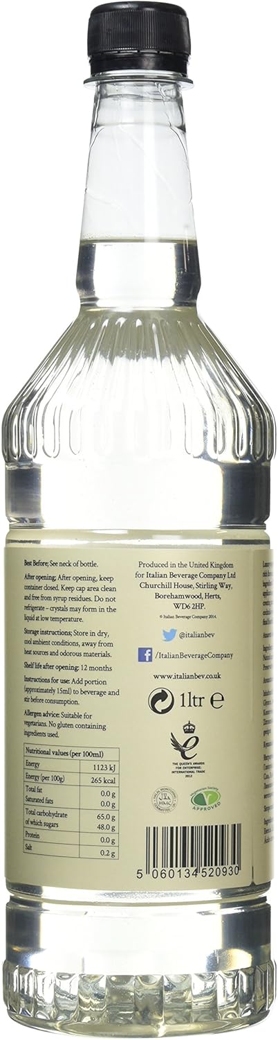 Simply - Amaretto Syrup 1 Litre, Vegan & Nut Free Flavoured Syrup for Coffee, Cocktails & Drinks 5