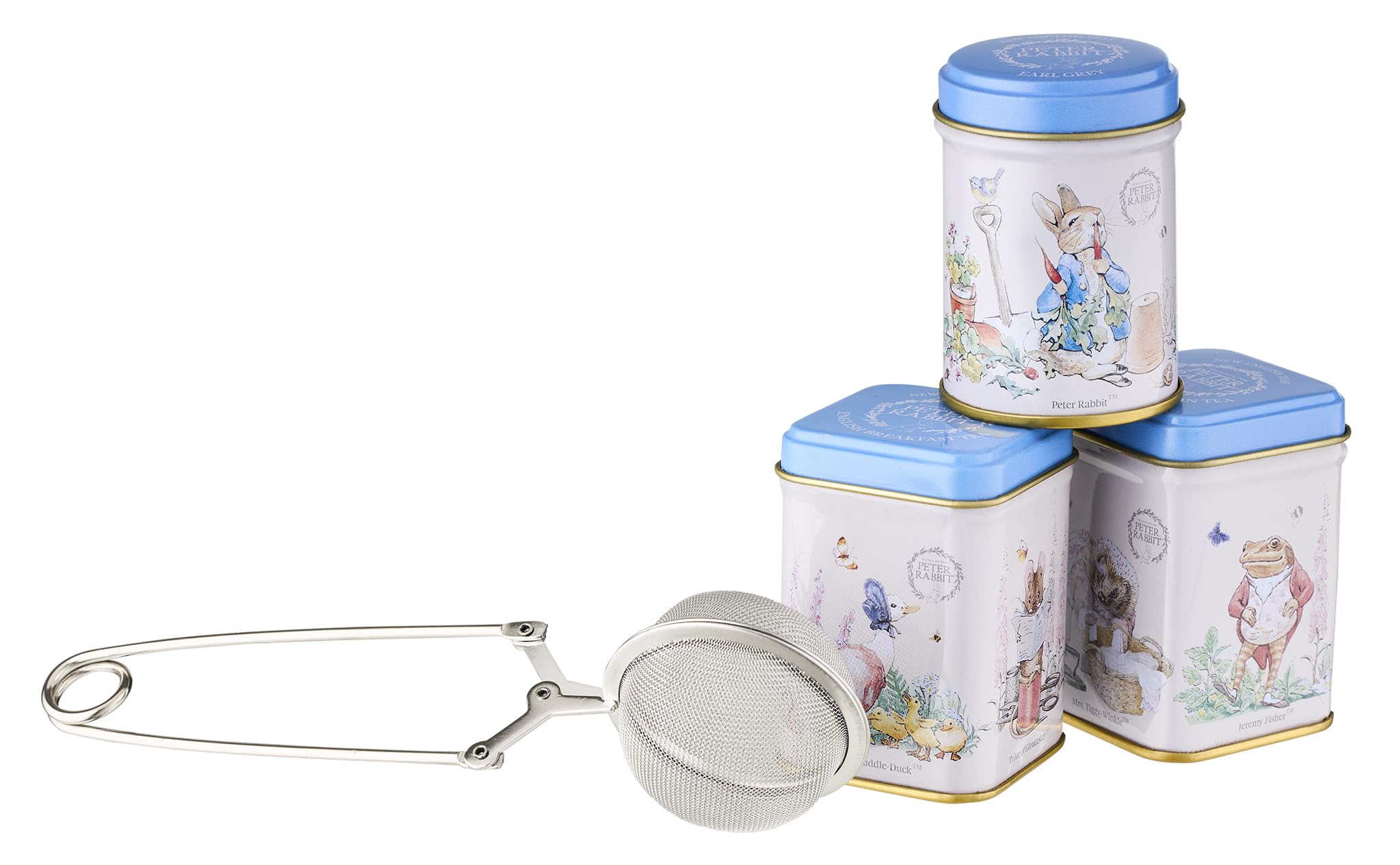 New English Teas Peter Rabbit Loose Leaf Tea & Infuser Gift Set | 3 Tins | Medium Caffeine 6