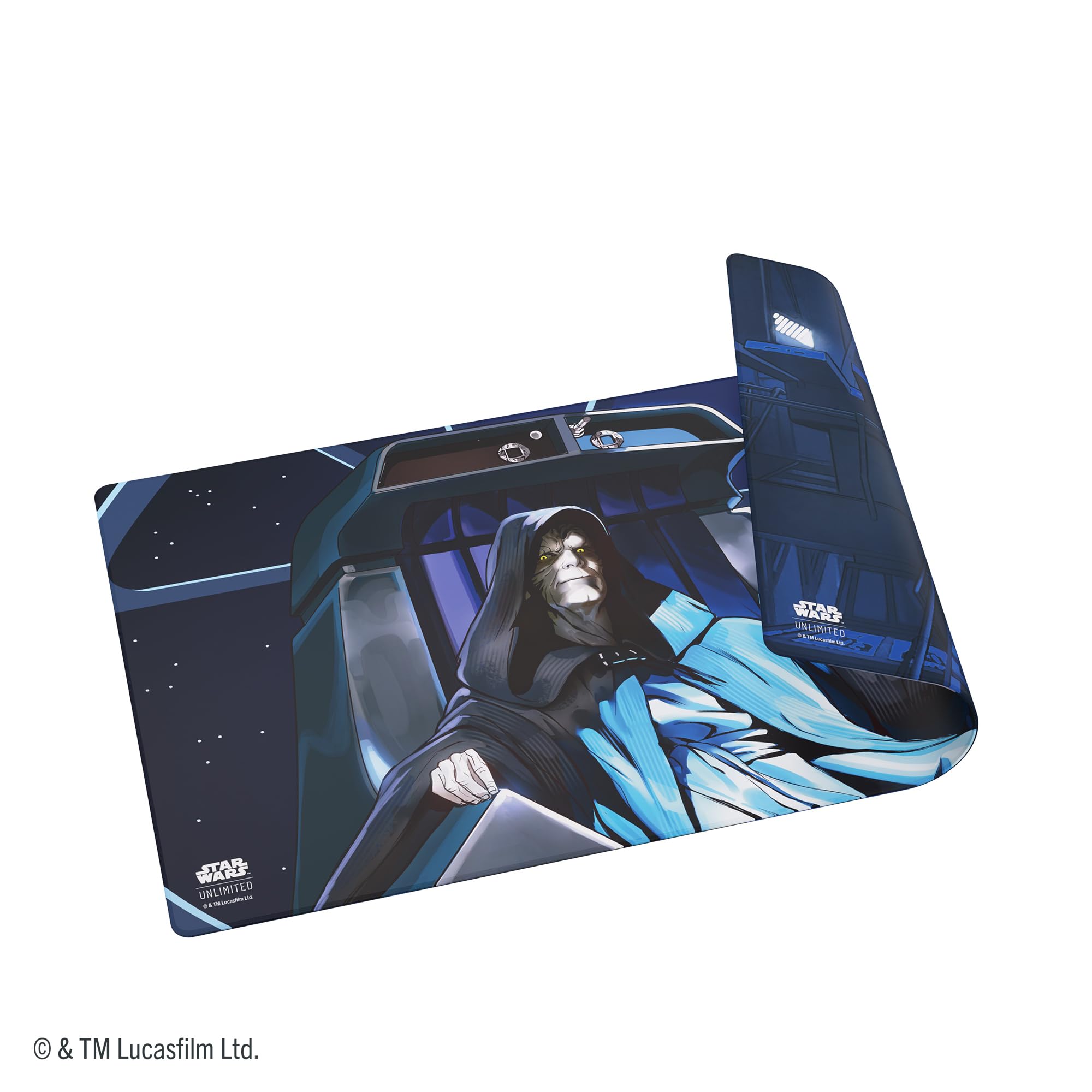Gamegenic Star Wars Unlimited Double-Sided Playmat - Luke vs Palpatine | 2mm Cushioning | Polypropylene