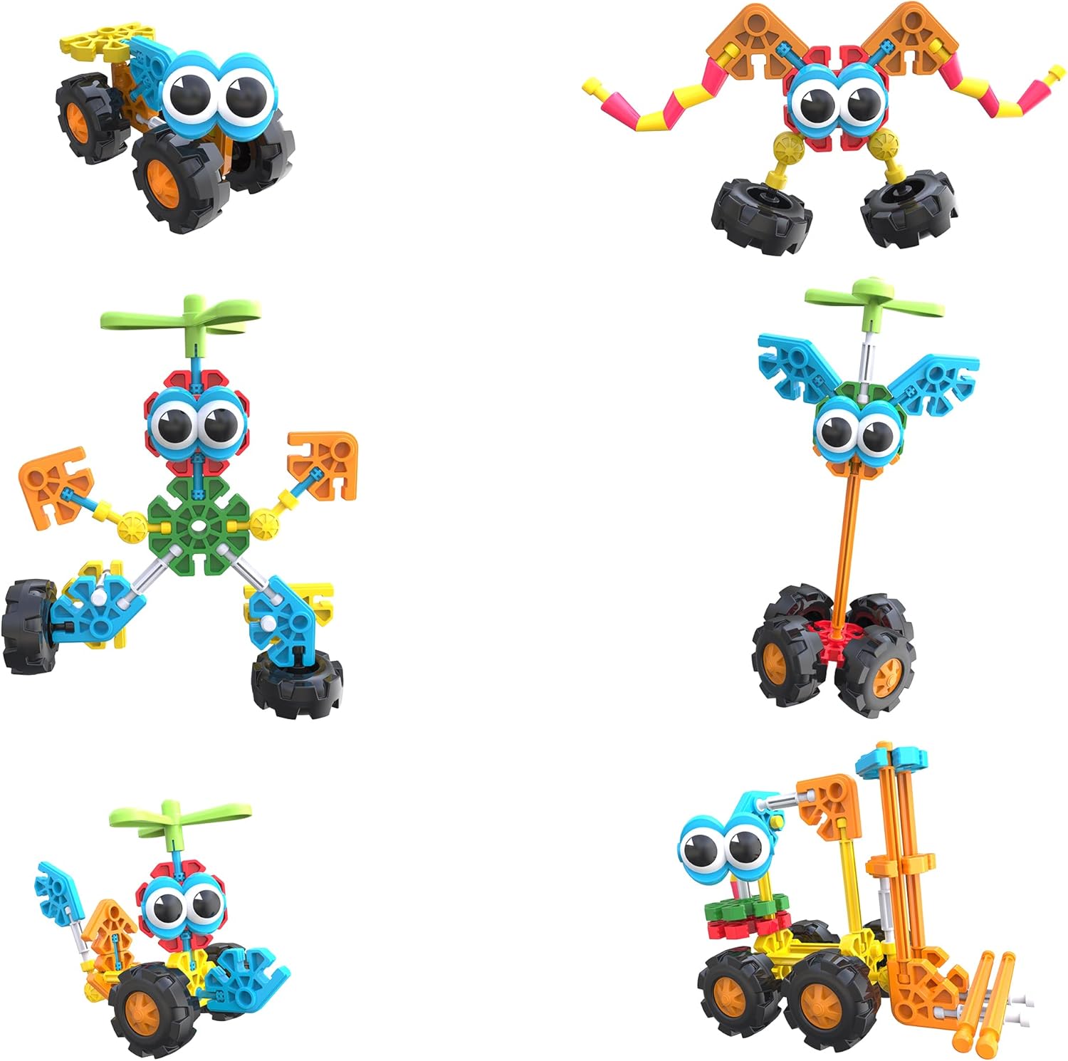 Kid K'NEX Zoomin' Buddies 20 Model Building Set - 48pc Educational Toy for Ages 3+ 8