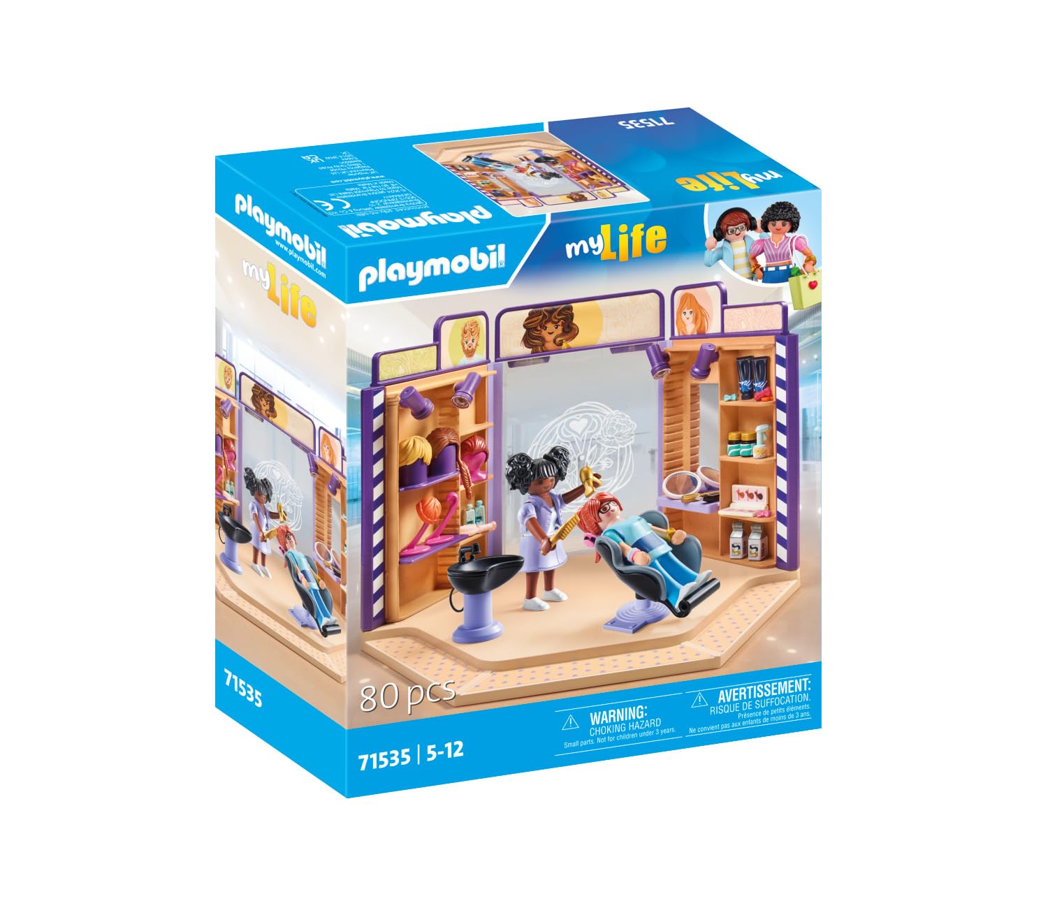 Playmobil 71535 myLife Hair Salon Playset with Figures and Accessories