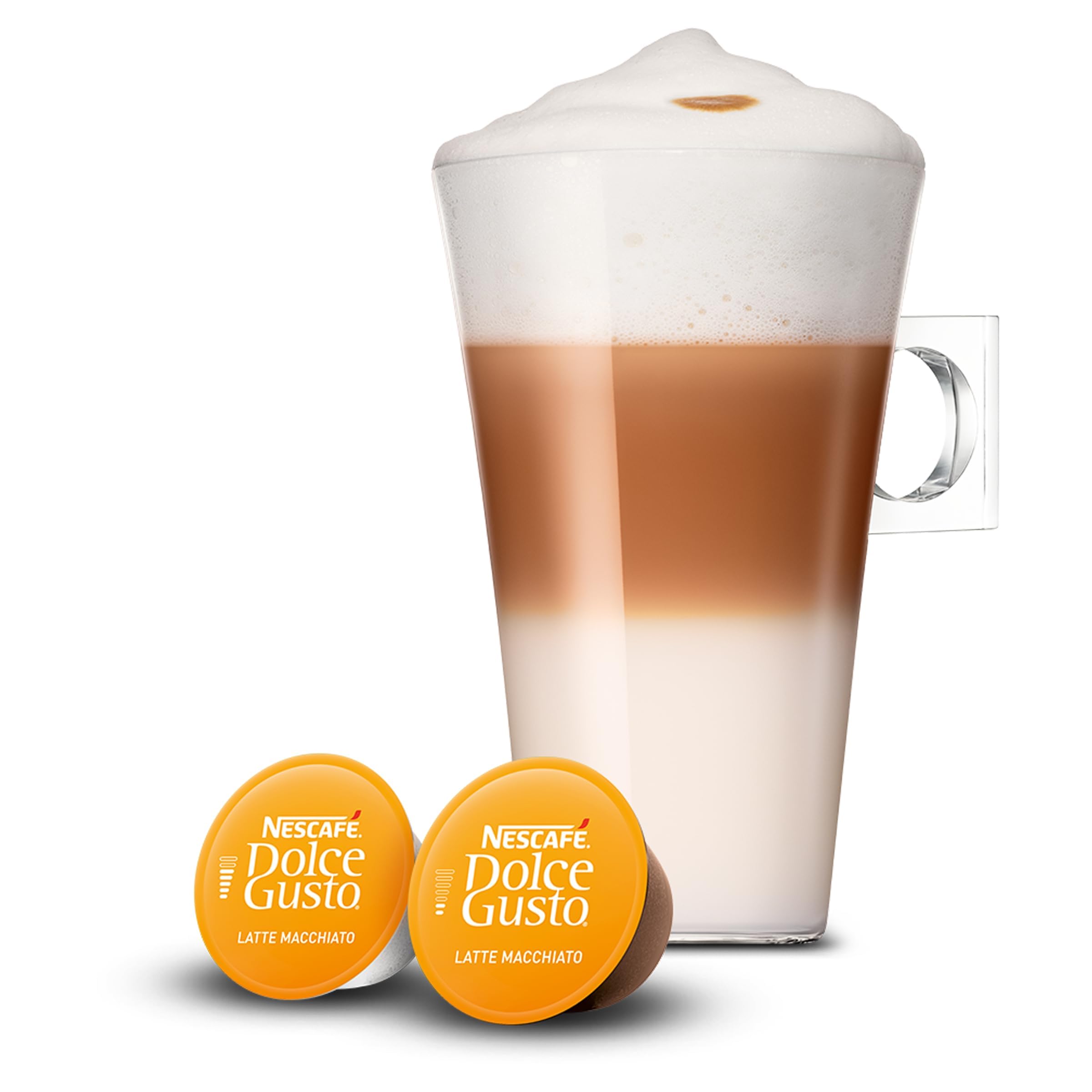Nescafé Dolce Gusto Latte Macchiato Kaffeepads, 3 x 16 Kapseln (insgesamt 48) – Vollmilch- und Arabica-Robusta-Mischung 8