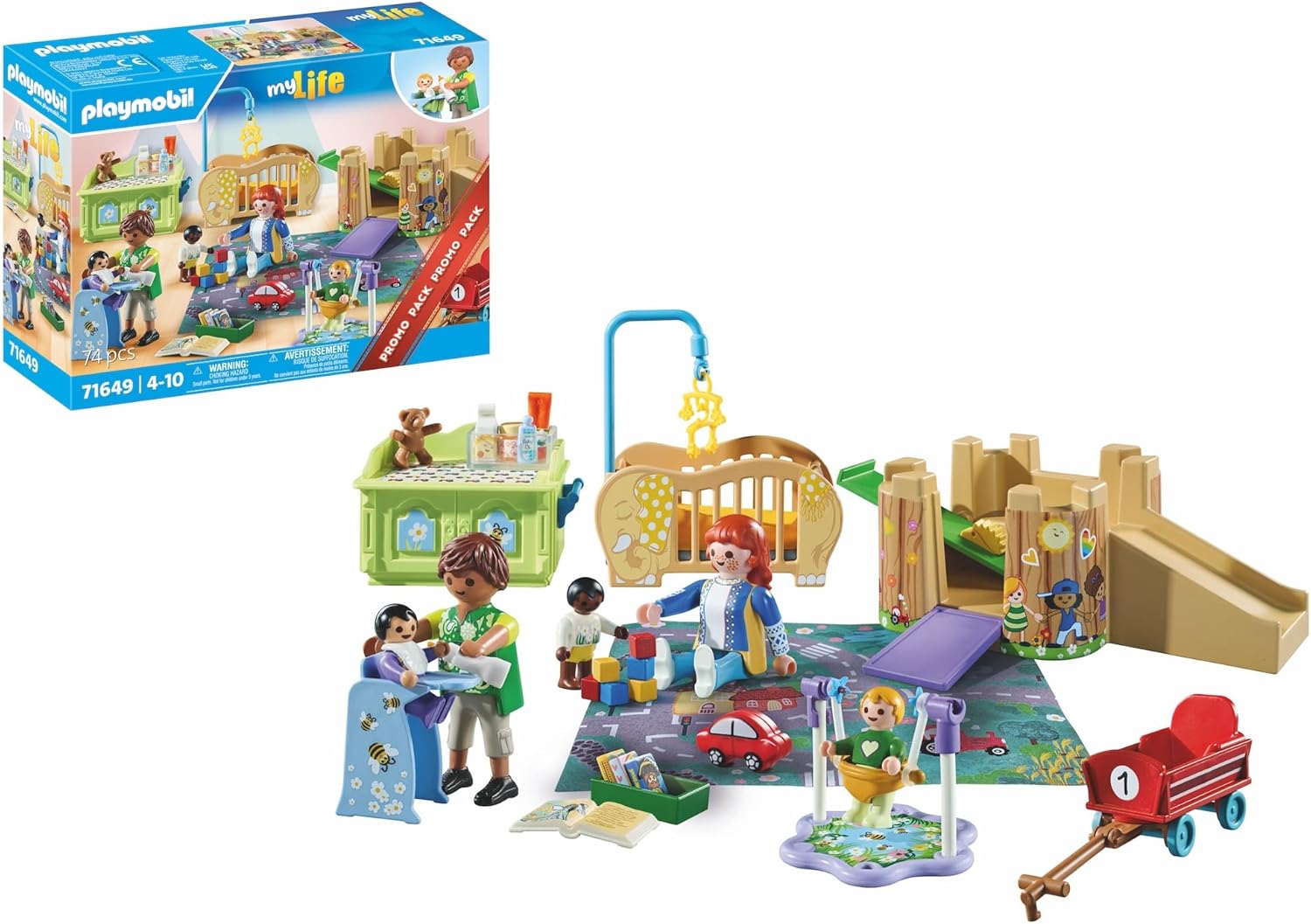 Playmobil 71649 MyLife Toddler Group Promo Pack - Playset with 5 Figures & 69 Accessories for Ages 4+ 1