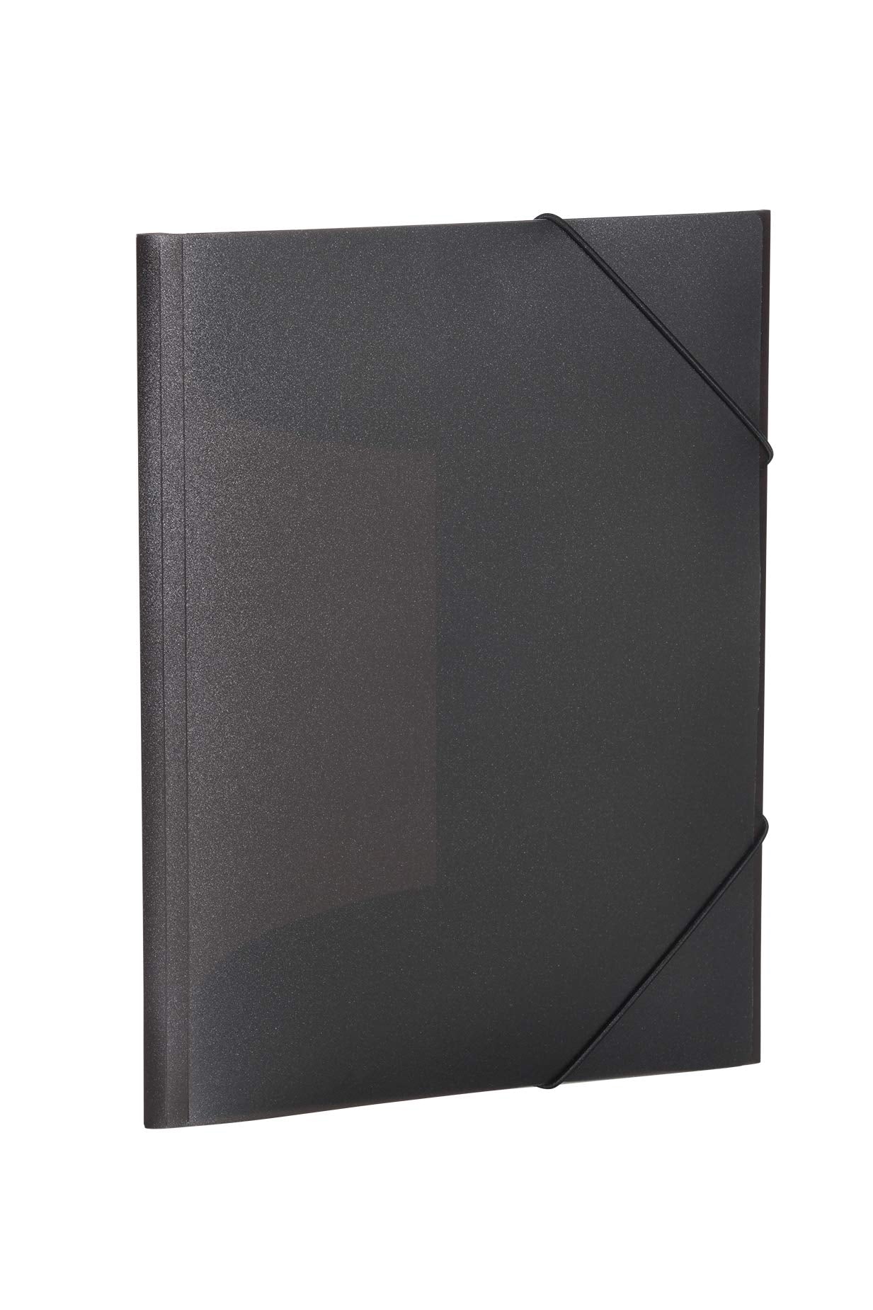 HERMA Translucent Elastic Folder - A3 Size, Black Plastic, 3 Inner Flaps | Model 19513 1