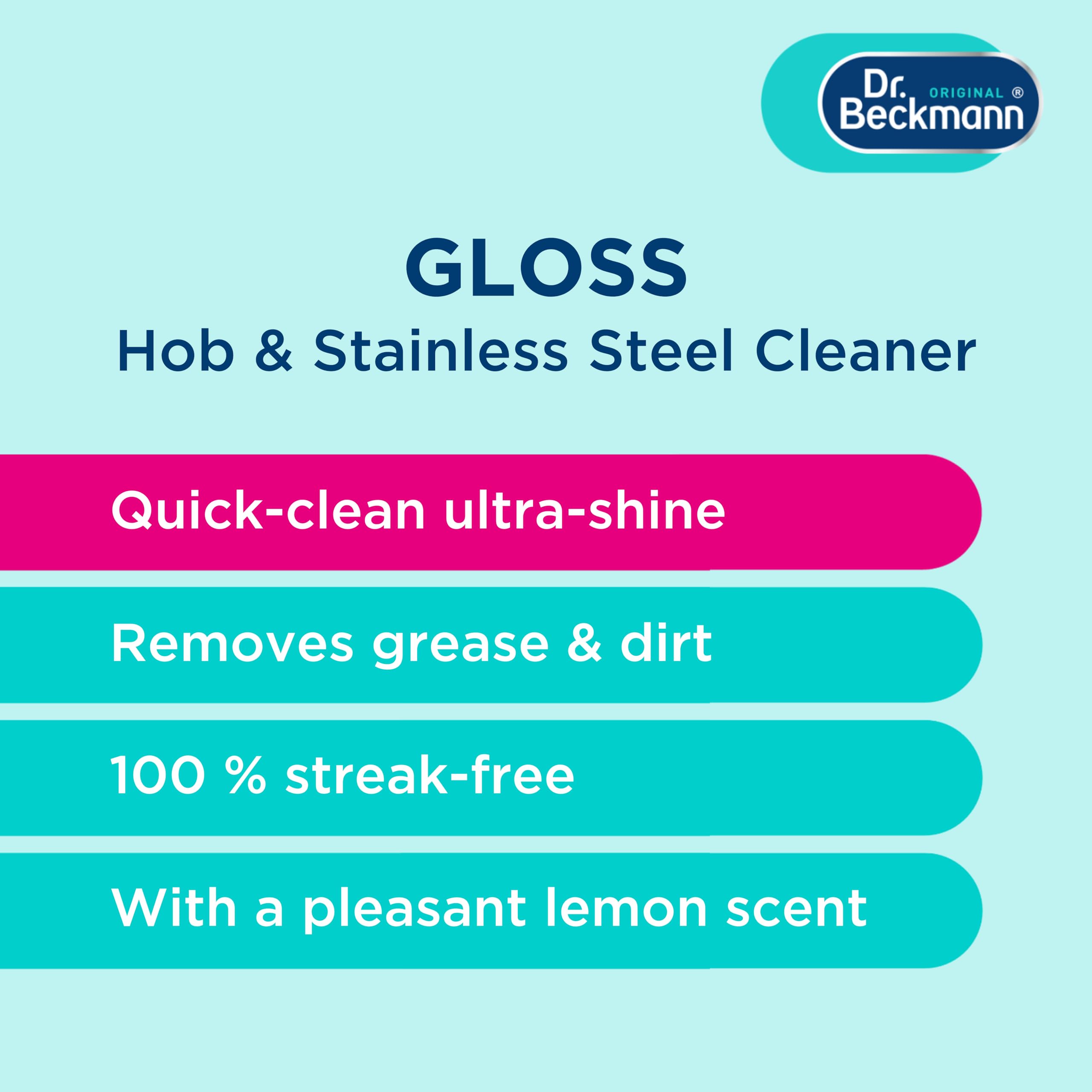 Dr. Beckmann Hob & Stainless Steel Cleaner - Streak-Free Shine for All Hobs | 250 ml 2