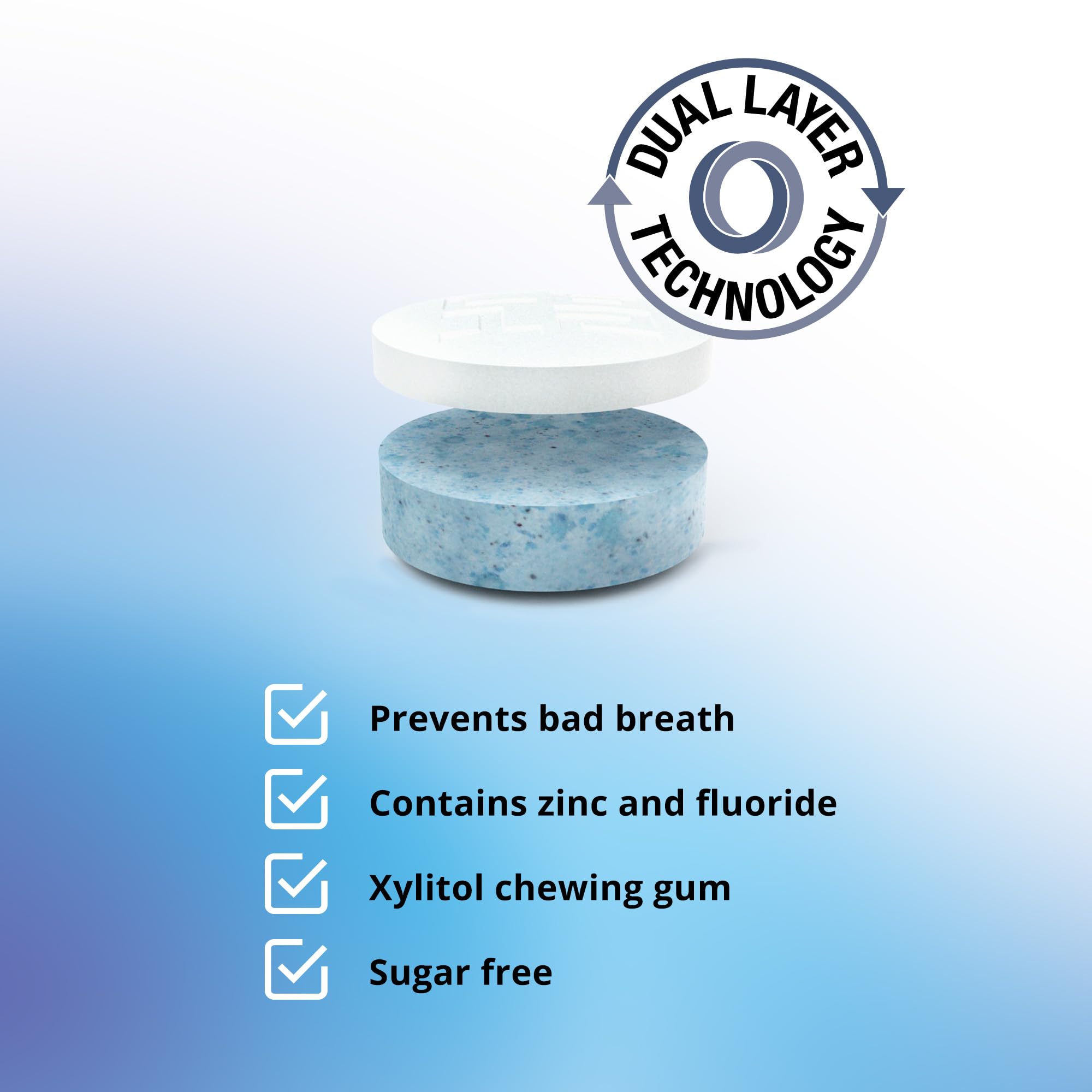 CB12 Boost Chewing Gum - Sugar-Free Cool Mint, Prevents Bad Breath, Strengthens Teeth, 10 Pieces 3