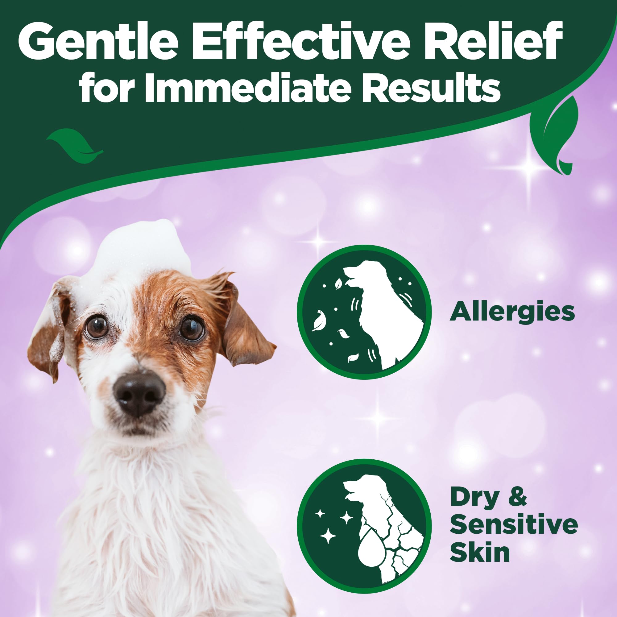Vet's Best Allergy Itch Relief Dog Shampoo - Relieves Discomfort from Seasonal Allergies | 470ml