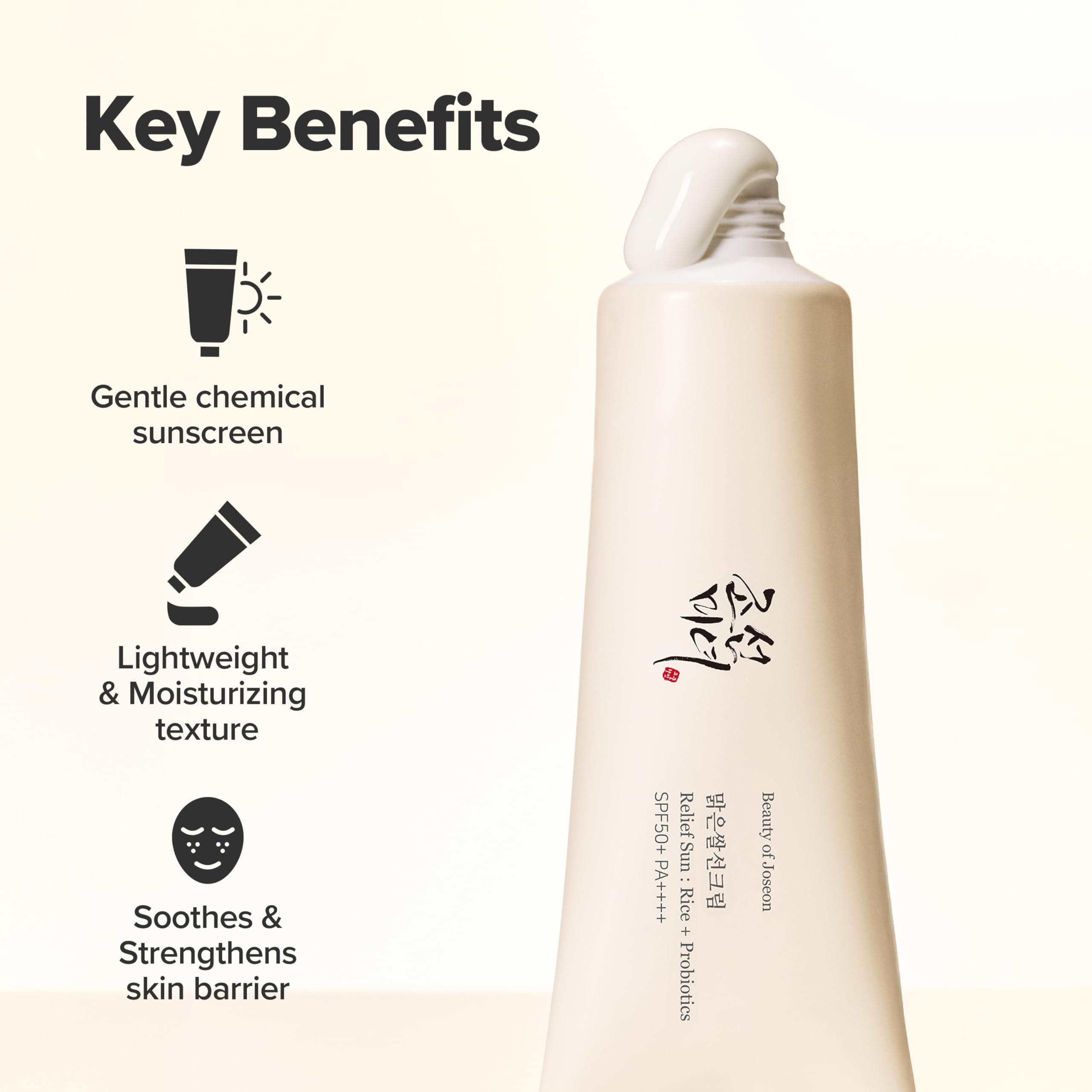Beauty of Joseon Relief Sun Face Sunscreen - SPF 50, Hydrating, No White Cast, 50ml 4