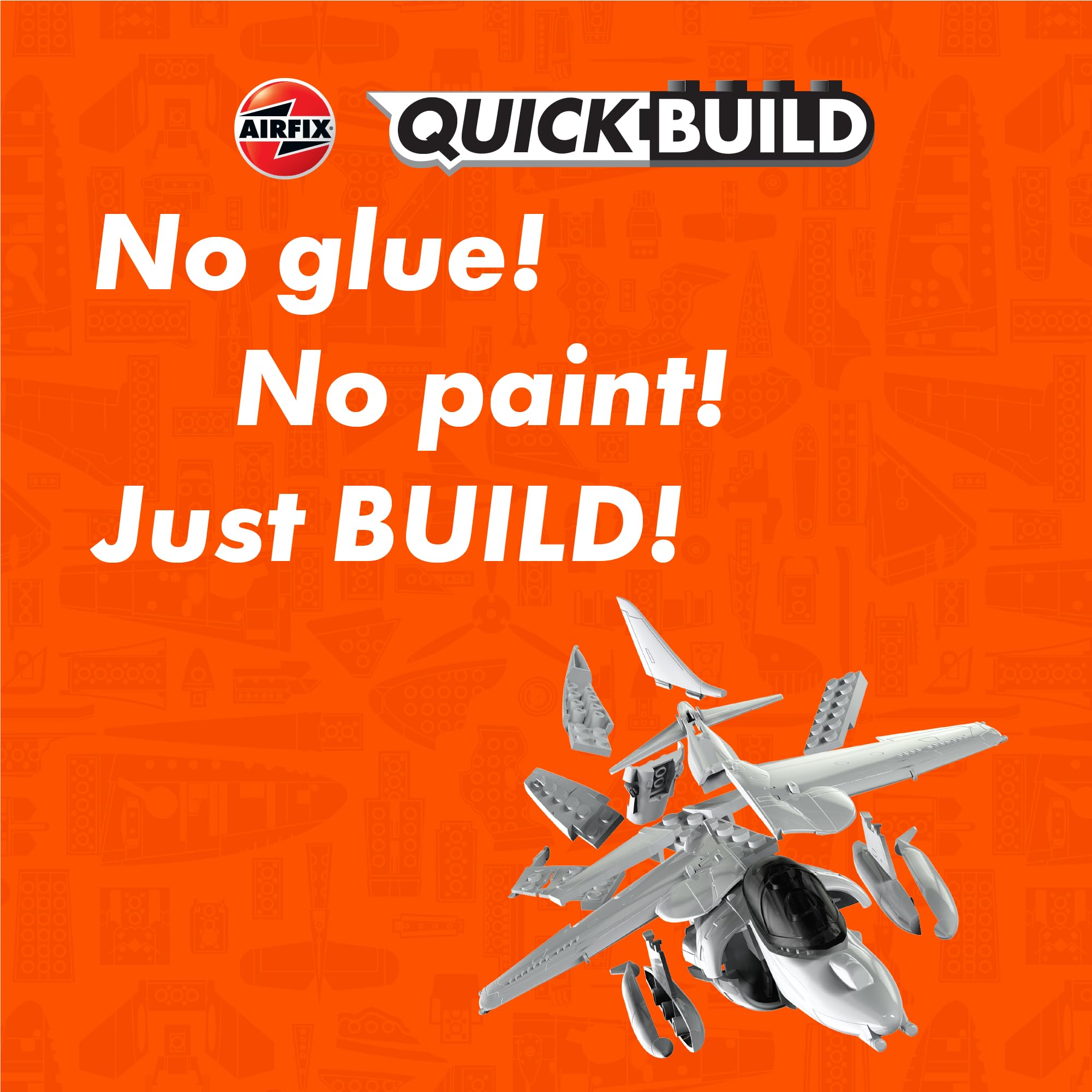 Airfix QUICKBUILD Harrier Model Kit - Snap-Together Fighter Jet for Kids 6+ 2