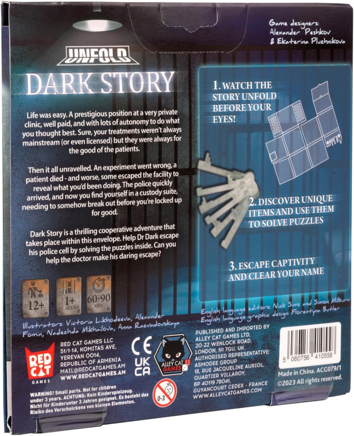 Alley Cat Games Unfold Dark Story Foldable Escape Room Adventure Puzzle Game (236649)