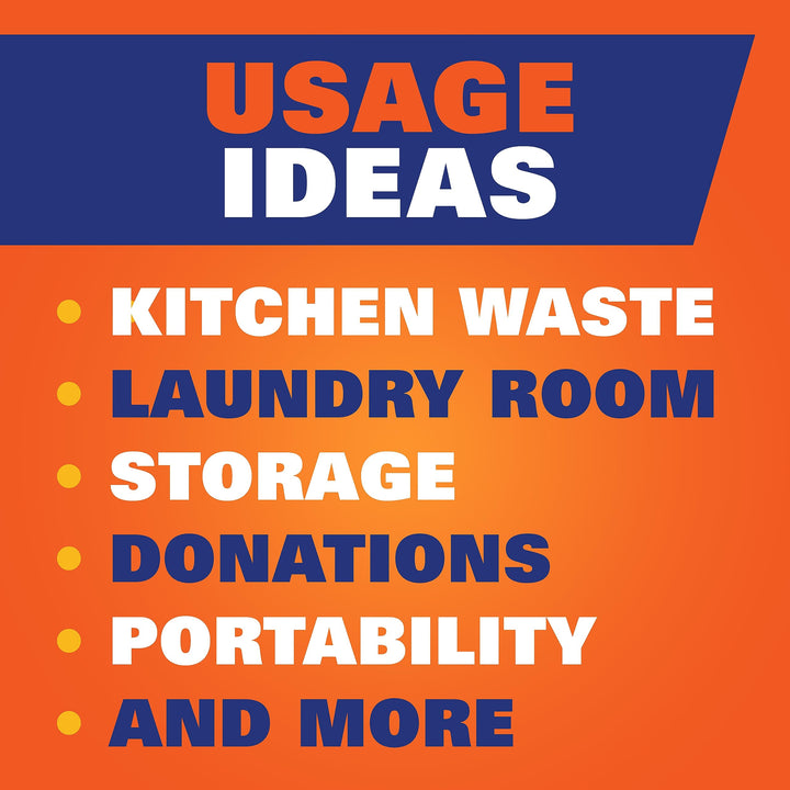 Hefty Ultra Strong Trash Bags Clean Burst Scent 13 Gallon Tall Kitchen Drawstring 80 Count