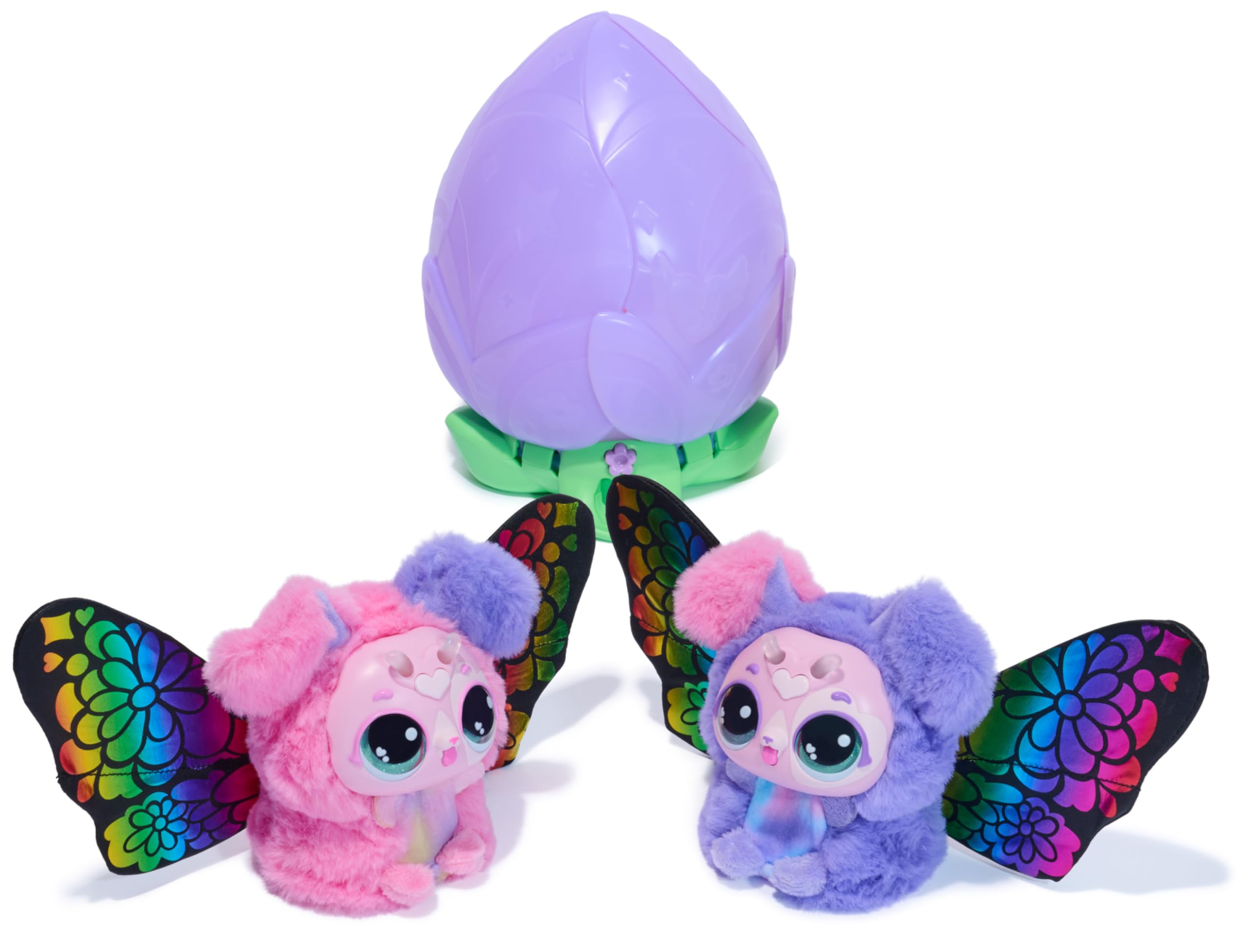 HATCHIMALS Bloomables Puppyfly Surprise Interactive Toy with Flower and Accessories