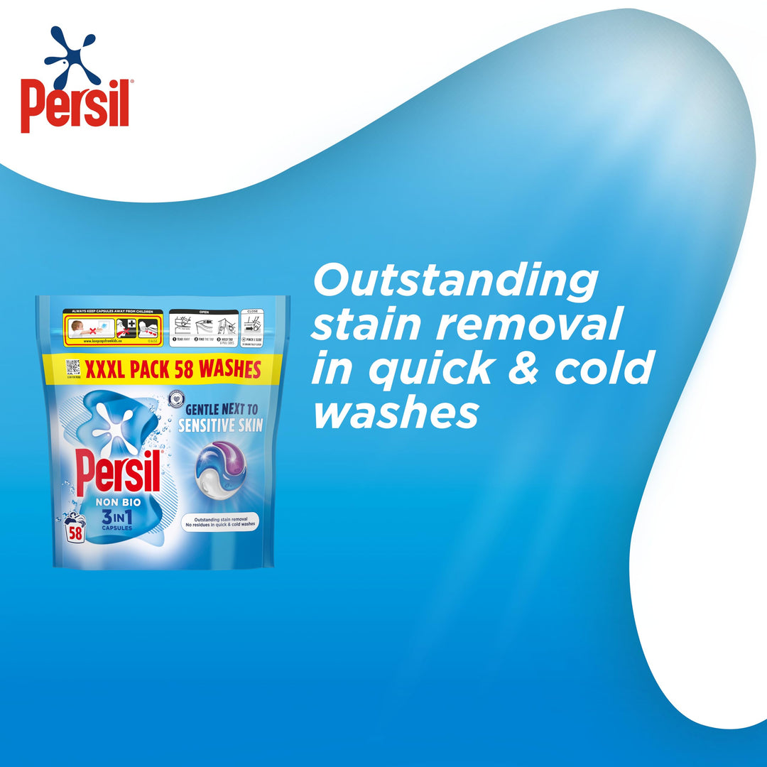 Persil - Non Bio 3 in 1 Washing Capsules Laundry Detergent