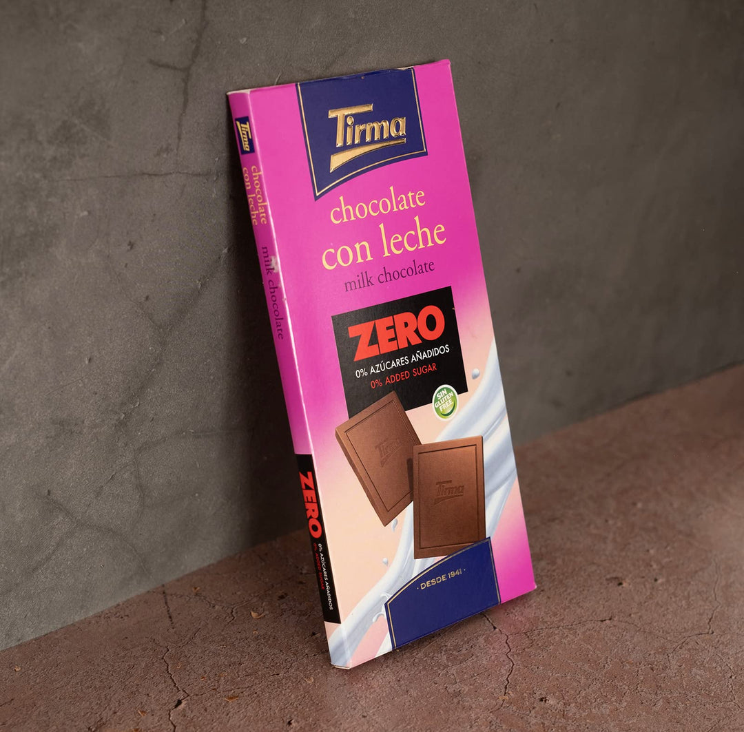 Tirma - Zero No Added Sugars Milk Chocolate Bar | Gluten Free | Made in Spain