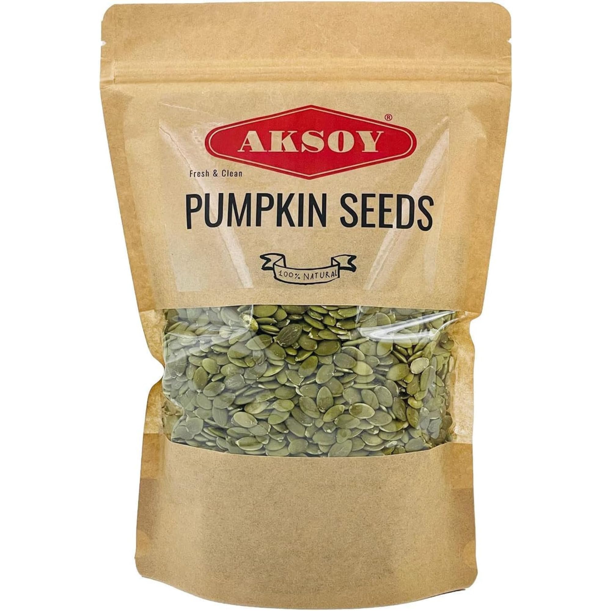AKSOY Raw Pumpkin Seeds - 1300g | GMO-Free, Vegan, High Protein & Fiber 1