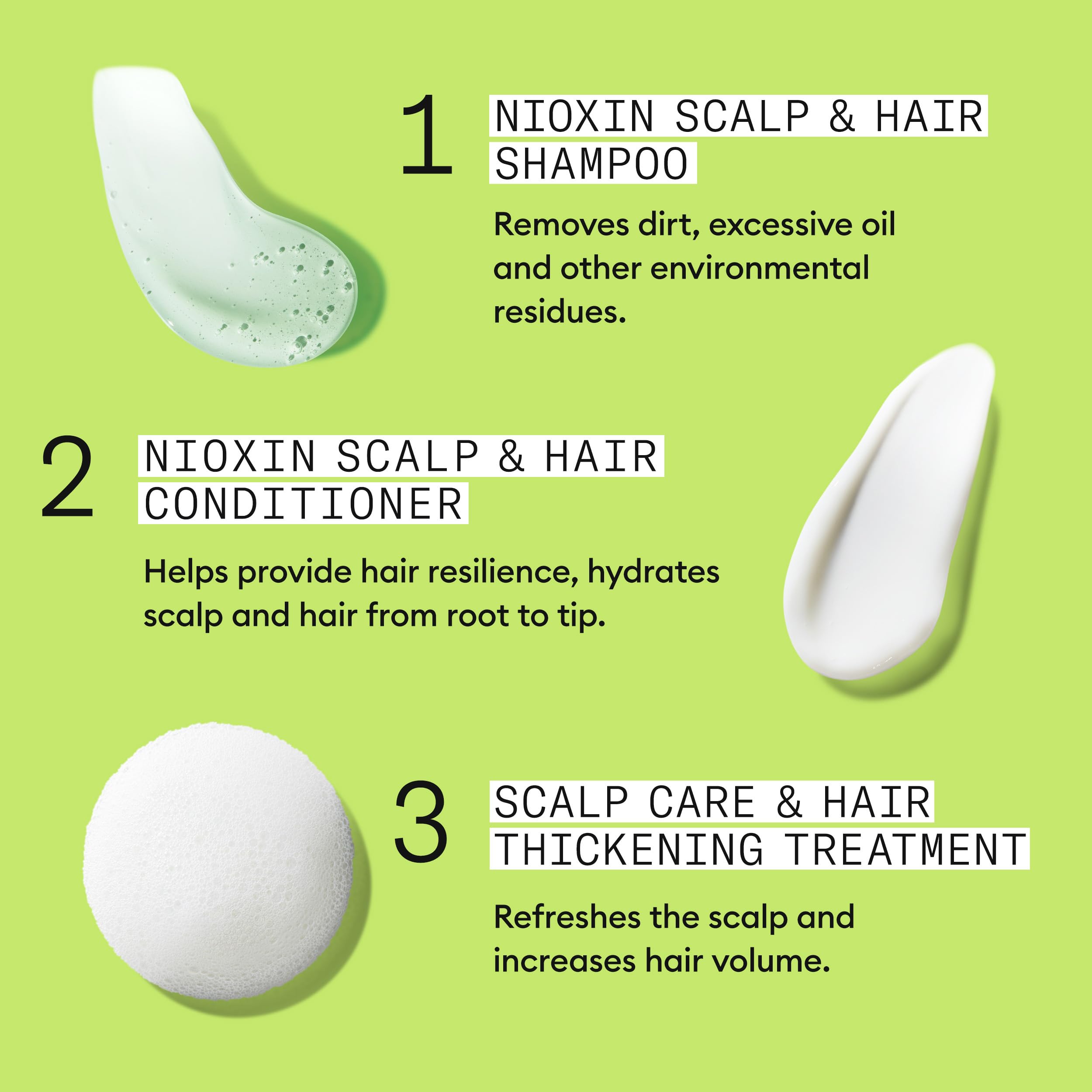 NIOXIN System 2 Kit - Hair Thickening System for Natural Hair with Progressed Thinning | Shampoo, Conditioner & Scalp Treatment (150ml+150ml+40ml) 8