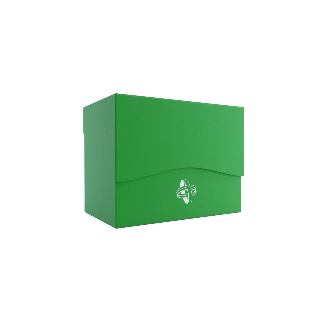 Gamegenic 80-Card Side Holder - Sideloading Deck Box with Cobra Neck, Green