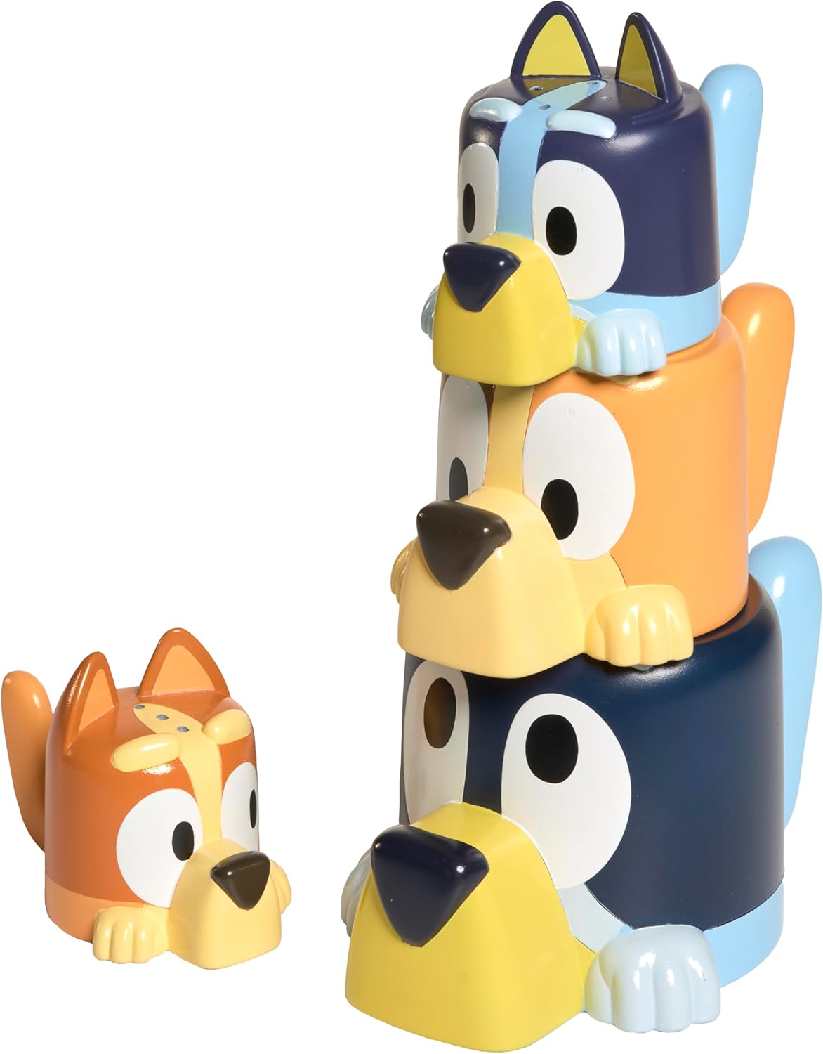 TOMY Toomies Bluey's Family Pourers - Nesting, Stacking & Pouring Bath Cups for Toddlers 18M+ 1