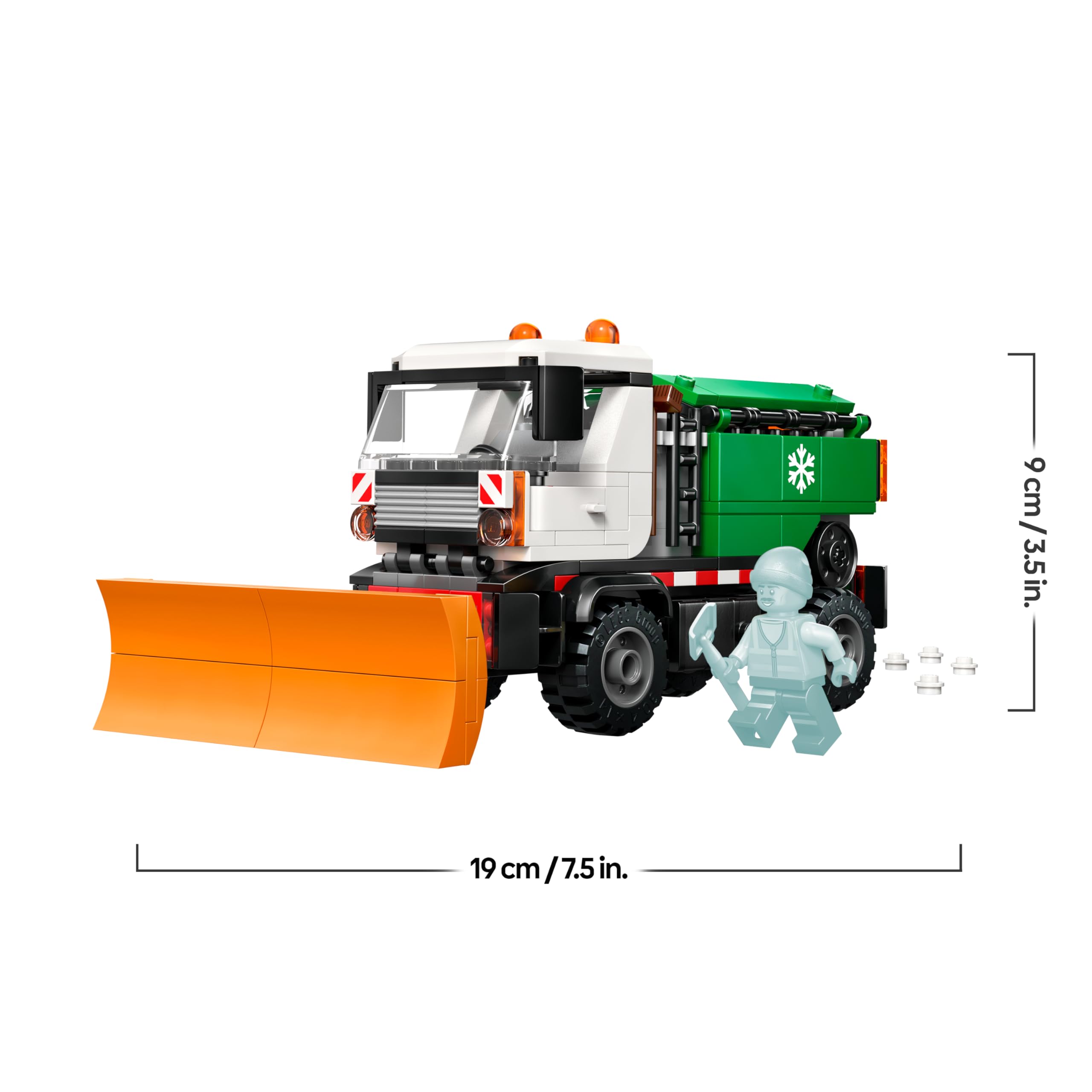 LEGO City Snowplough Truck Toy 60490 - Minifigure, Tools & Gritter | Ages 6+ 9