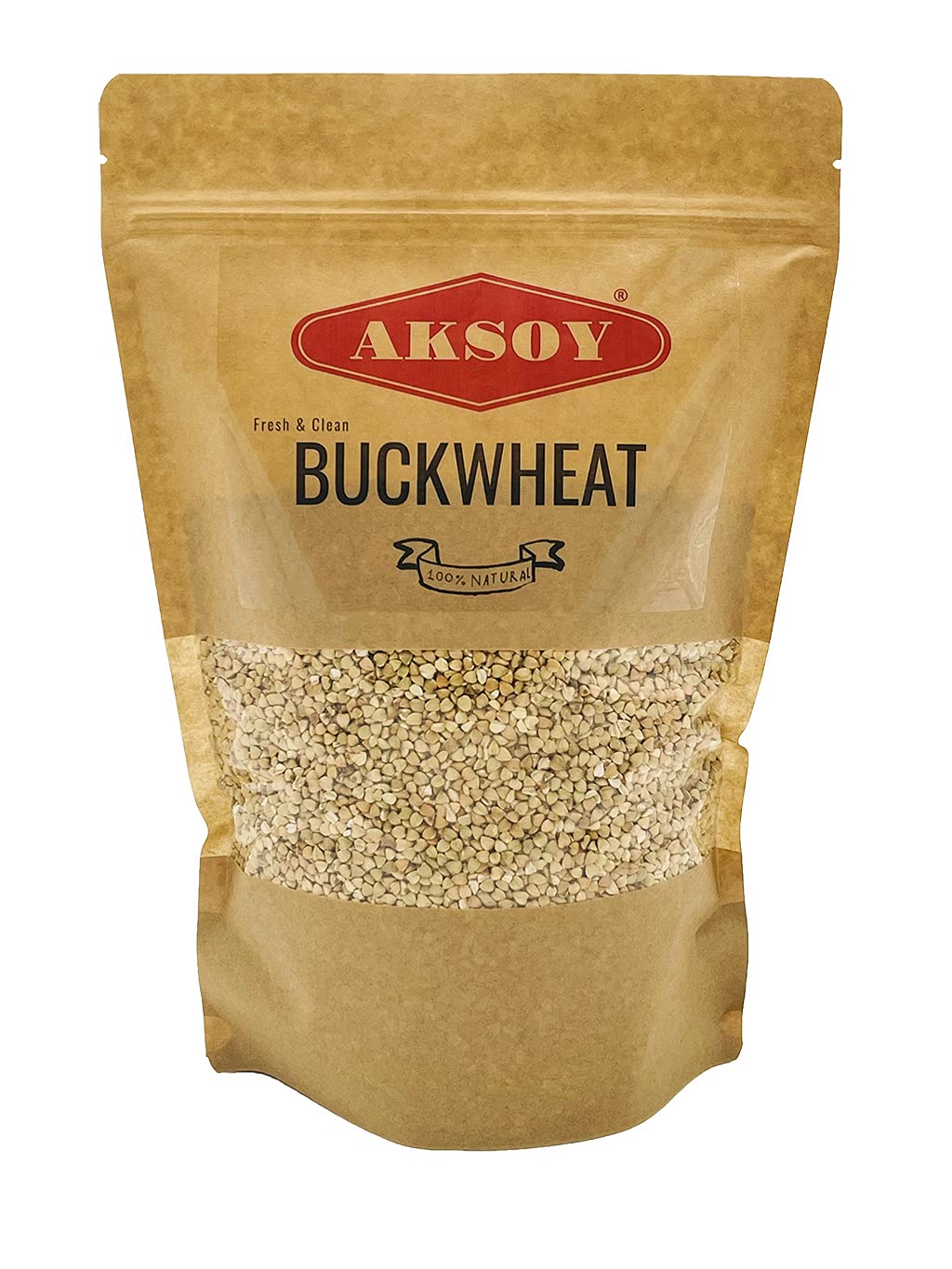 AKSOY Buchweizen 1,25 kg geschälte Buchweizengrütze – roh, vegan, gentechnikfrei, Vollkorn