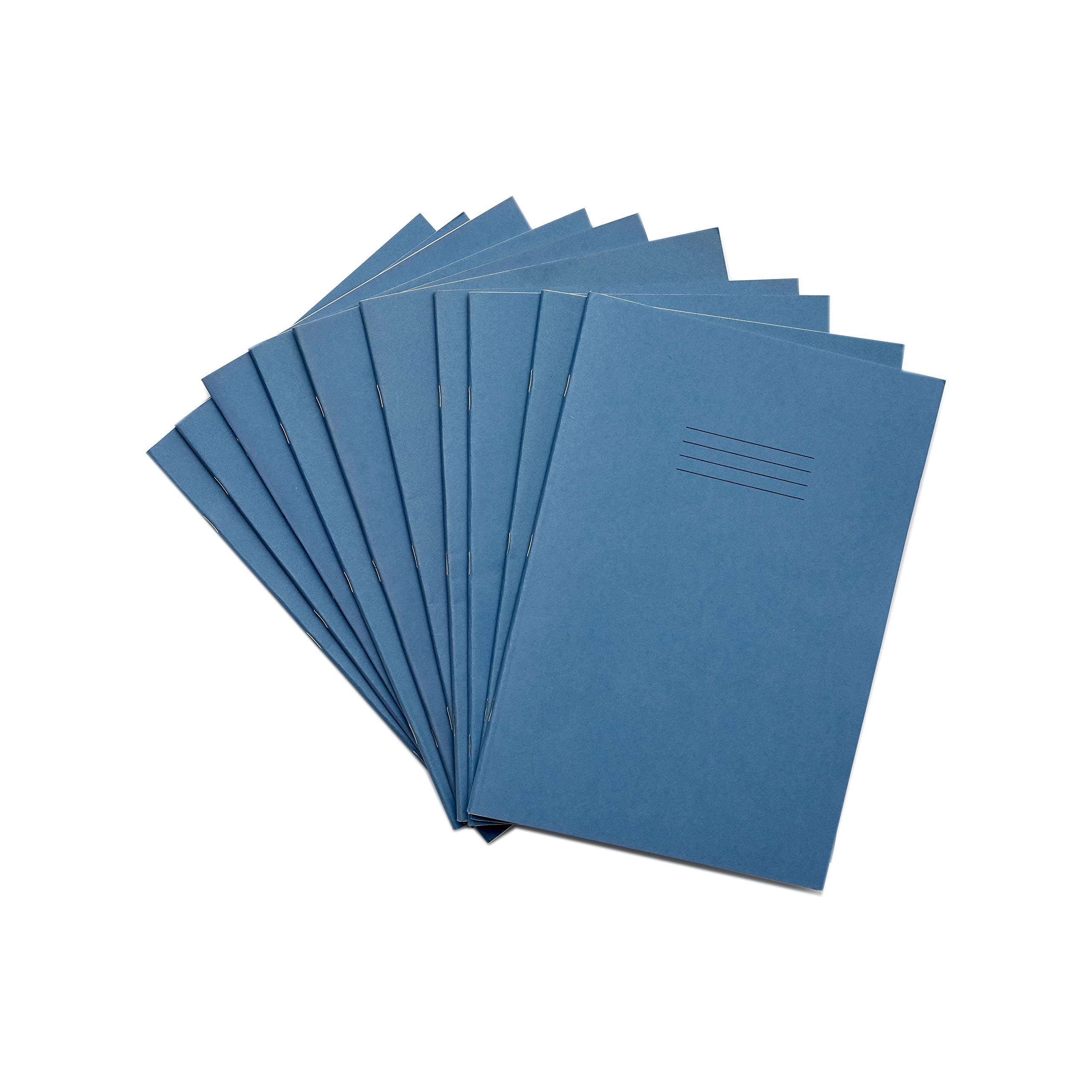 Rhino A4 64 Page Squared Exercise Book (10-Pack) | 10mm Grid | Light Blue Cover 1