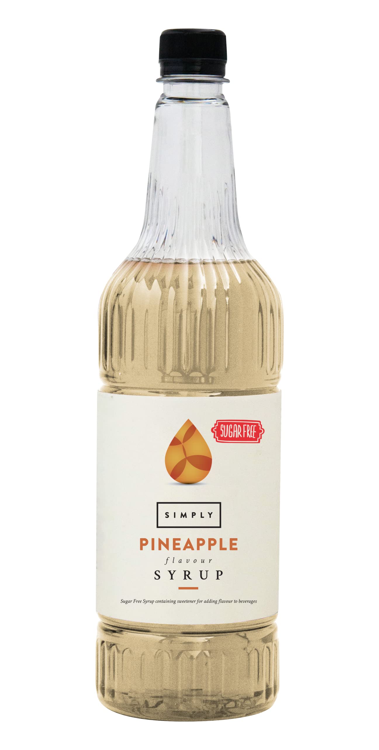 Simply Sugar Free Pineapple Syrup - Low Calorie, Vegan, Nut Free | 1 L