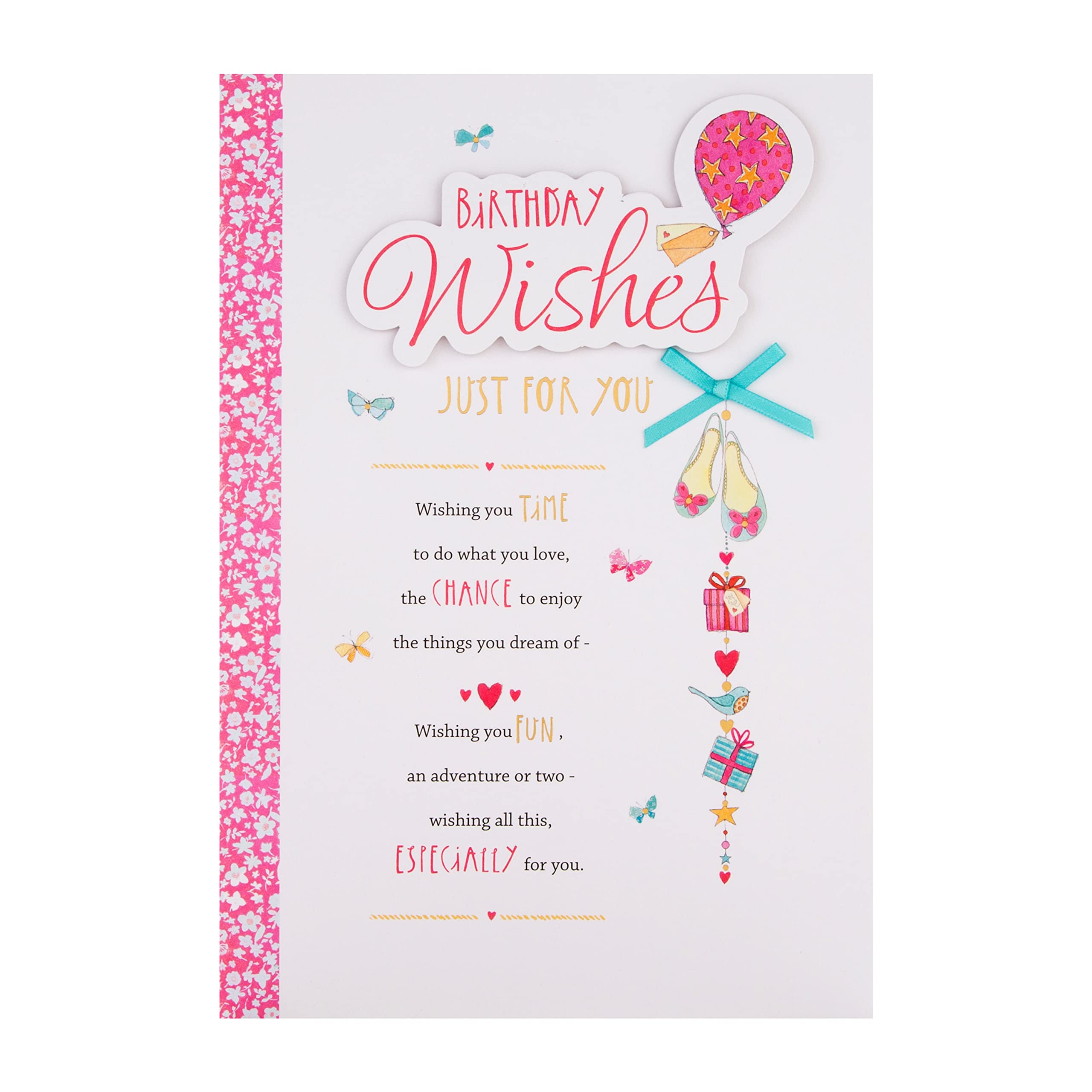 Hallmark Birthday Card - Classic Design with 3D Effect & Gold Foil Lettering 5