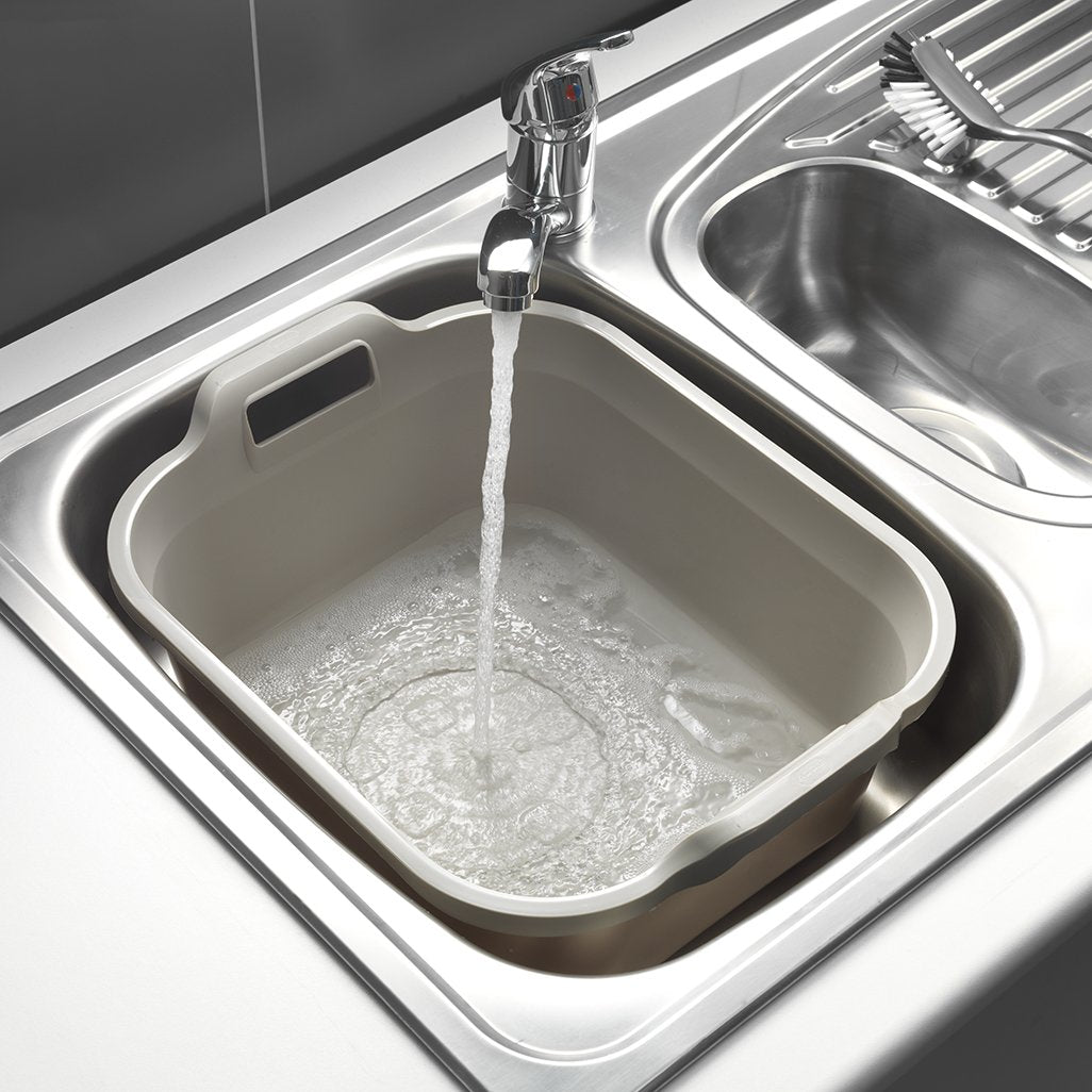 Addis Large 10L Washing Up Bowl With Handles in Light Mushroom 4