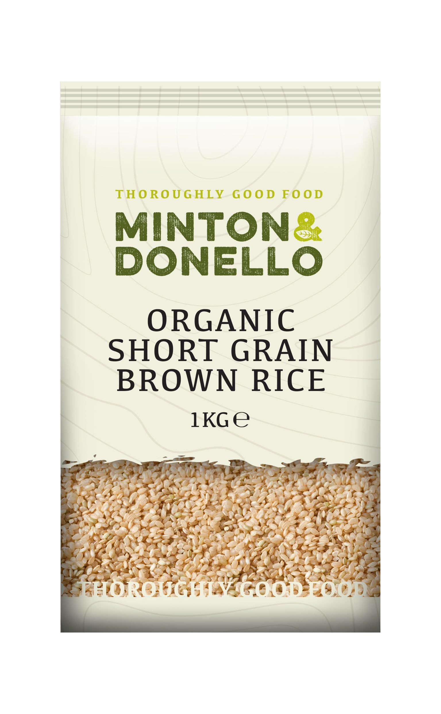 Minton & Donello - Organic Short Grain Brown Rice, Nutty & Chewy, 1kg Bulk Pack 1