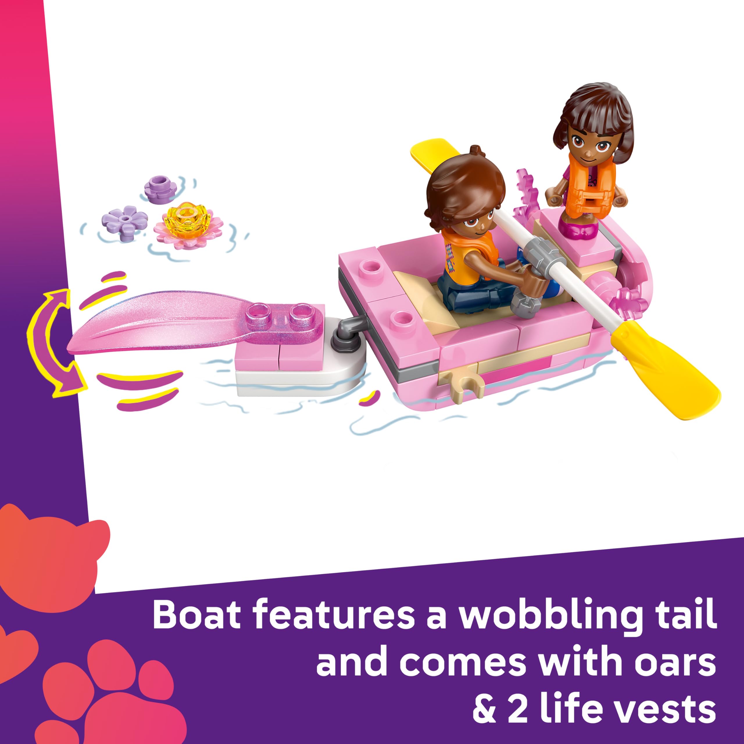 LEGO Friends Axolotl Adventure Boat Toy 42681 | Ages 5+ | Includes 2 Mini Dolls & 2 Axolotl Figures 3
