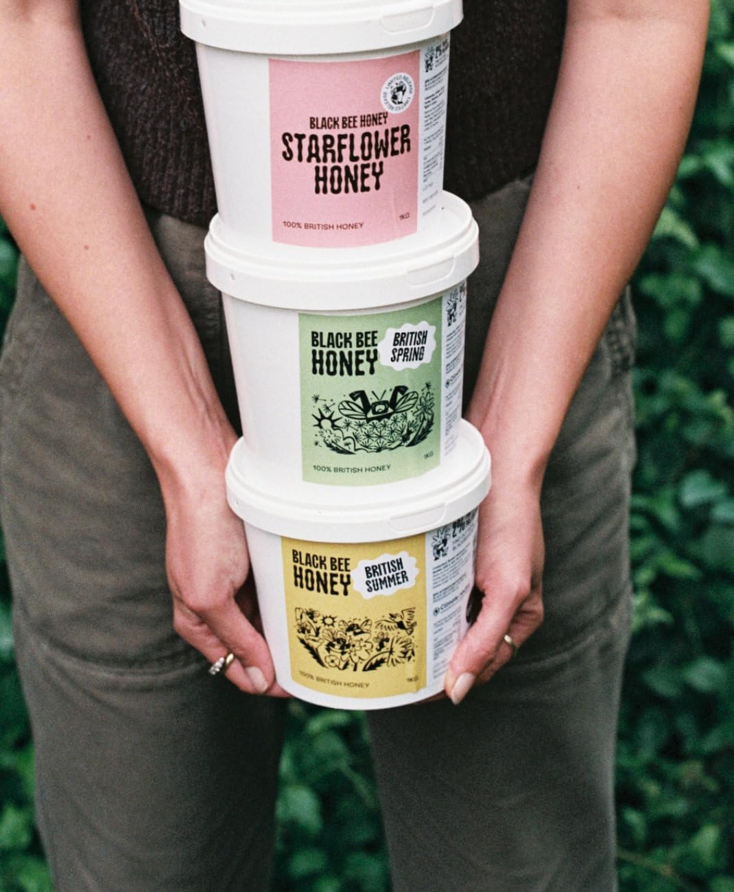 British Summer Honey - Pure and Natural, Single-Origin, Unpasteurised, 1 kg Plastic Tub