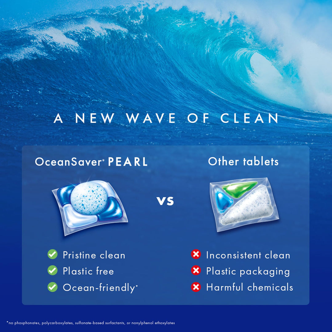 OceanSaver Pearl 5-in-1 Power Eco-Friendly Dishwasher Tablets - Pack of 50