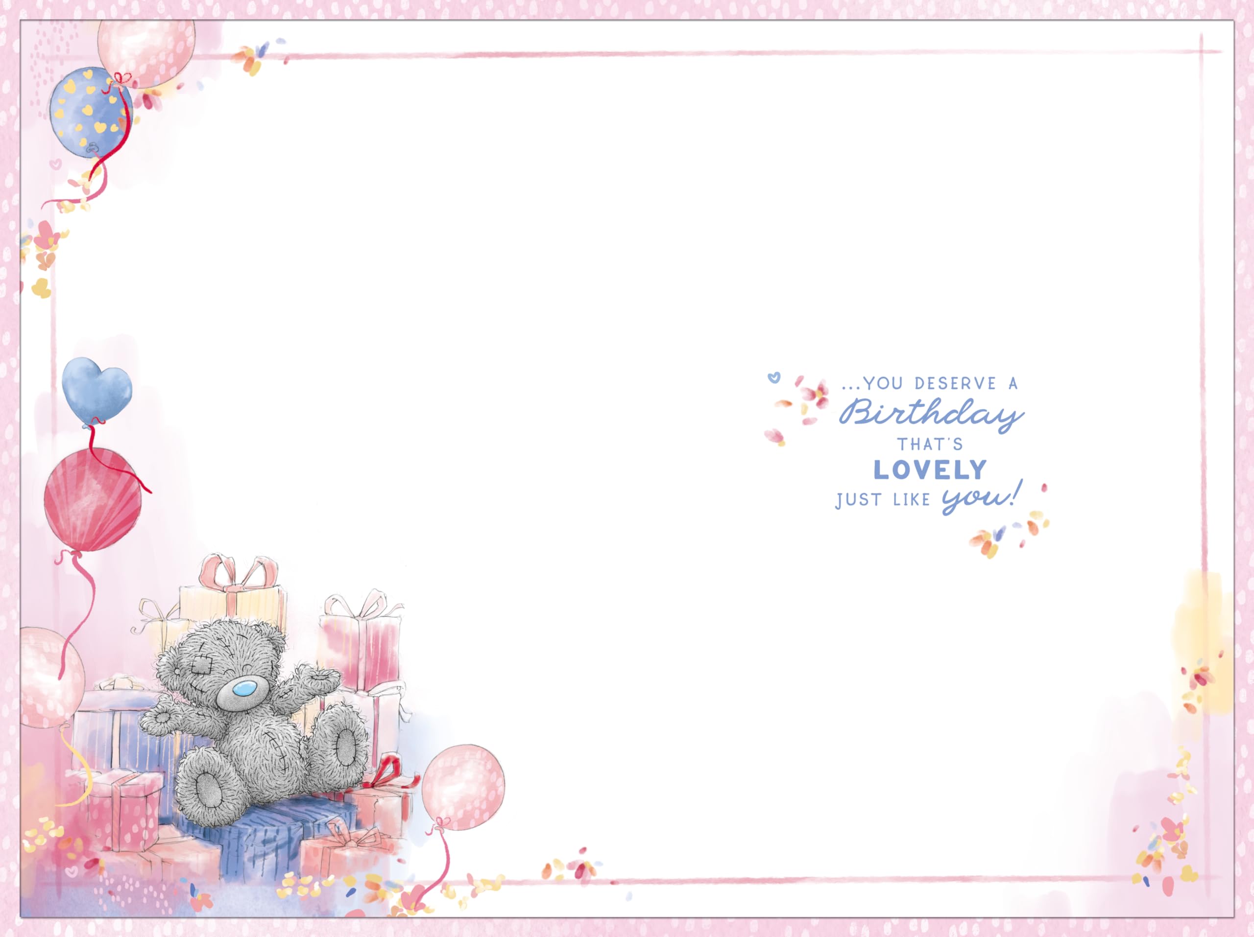 Me To You Tatty Teddy Lovely Granddaughter Birthday Card | Gold Foil | 6 x 9 inches