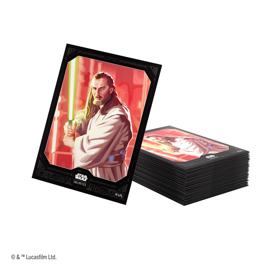 Gamegenic Star Wars: Unlimited Premium Art Sleeves Set 5 - Qui-Gon Jinn (60+2 Sleeves)