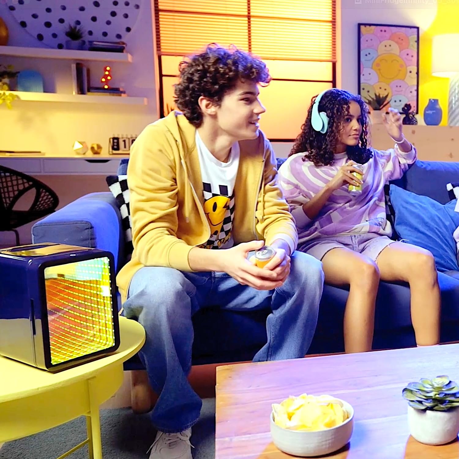 So Chill Mini Fridge Infinity - LED Light-Up Mini Fridge for Gamers & Teens 18