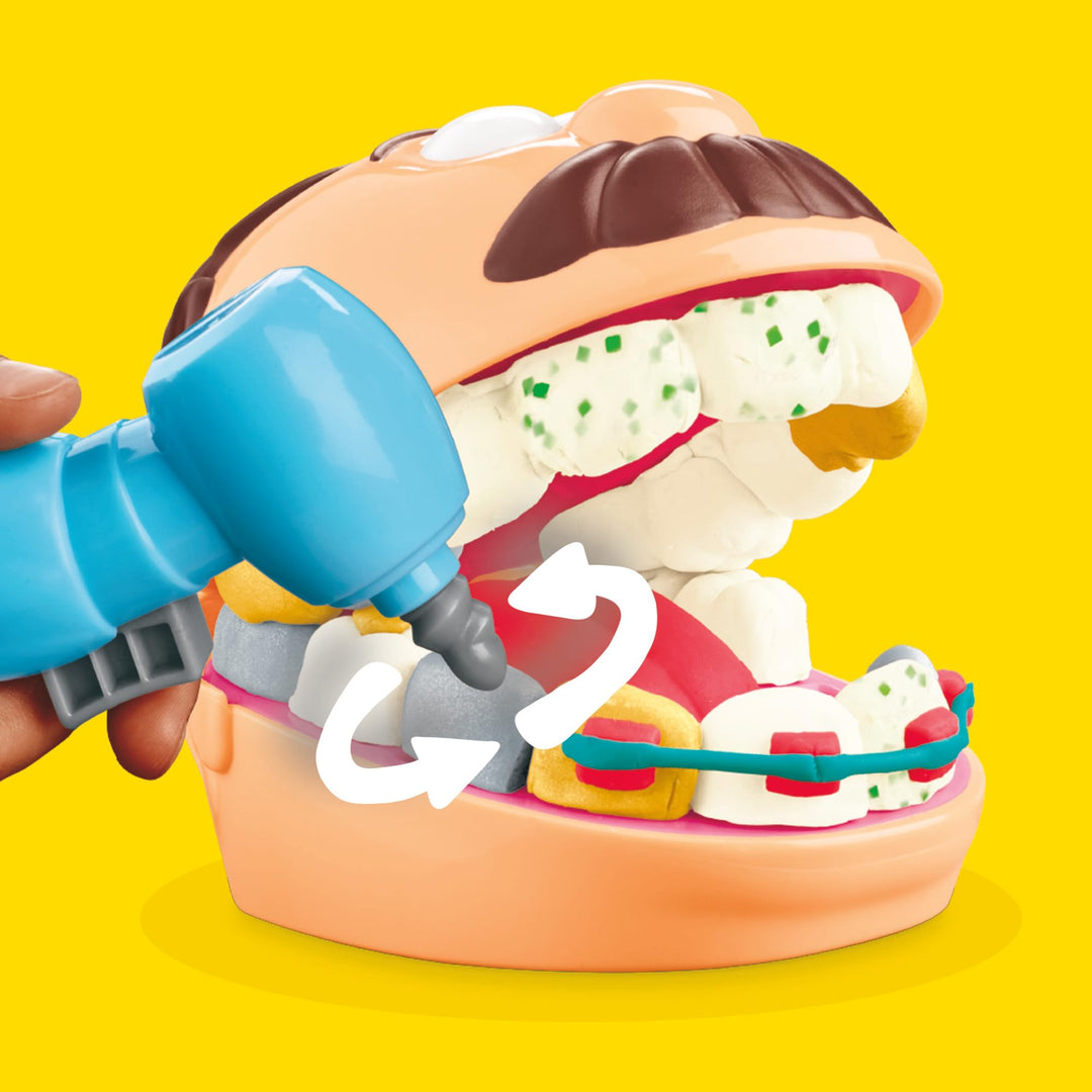 Play-Doh Drill 'n Fill Dentist - Pretend Play Dental Set for Kids 3+