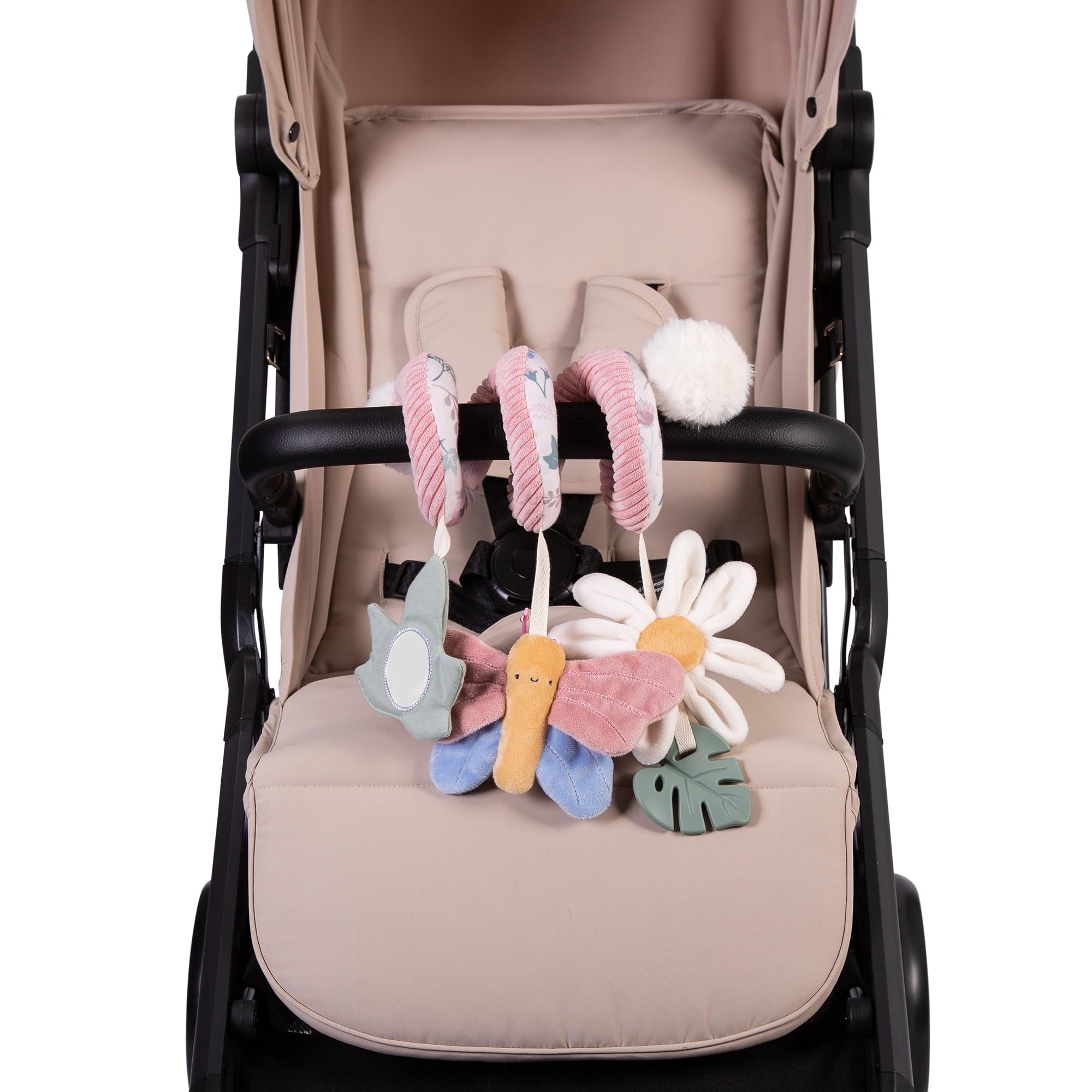 Red Kite Spiraloo Twisty Activity Toy - Rose & Ivy, Baby Safe Mirror & Teether 5