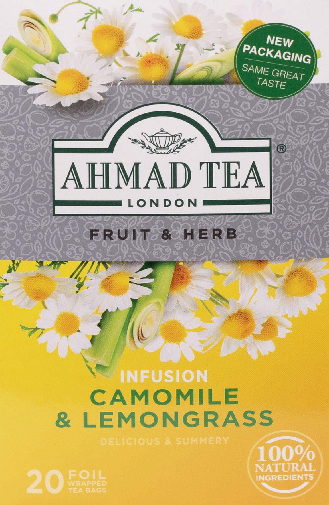 Ahmad Tea - Camomile & Lemongrass Fruit & Herbal Infusion - 20 Tea Bags 1