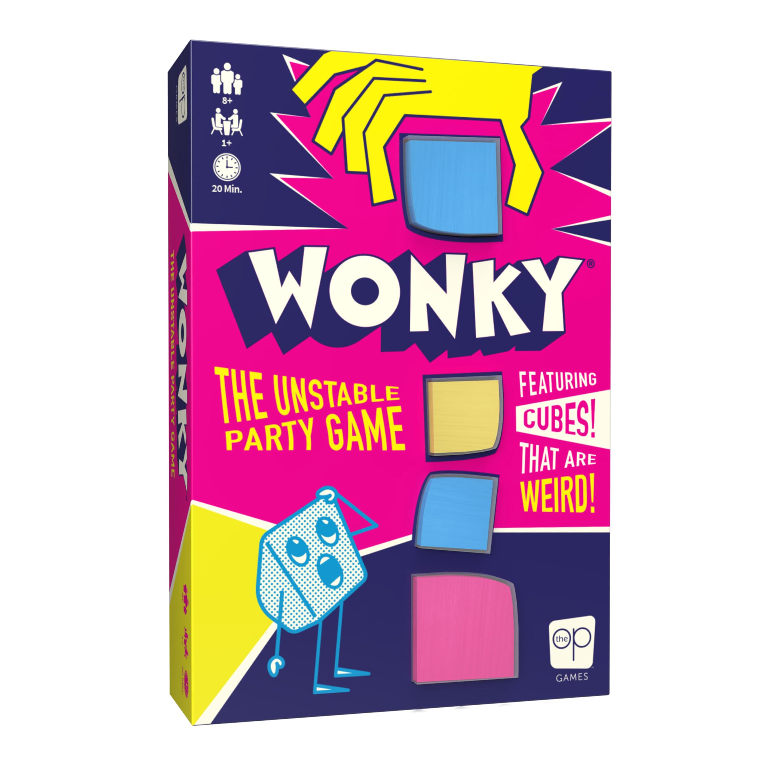 USAopoly Wonky Stacking & Balancing Game | Multicolor Cardboard | Ages 8+