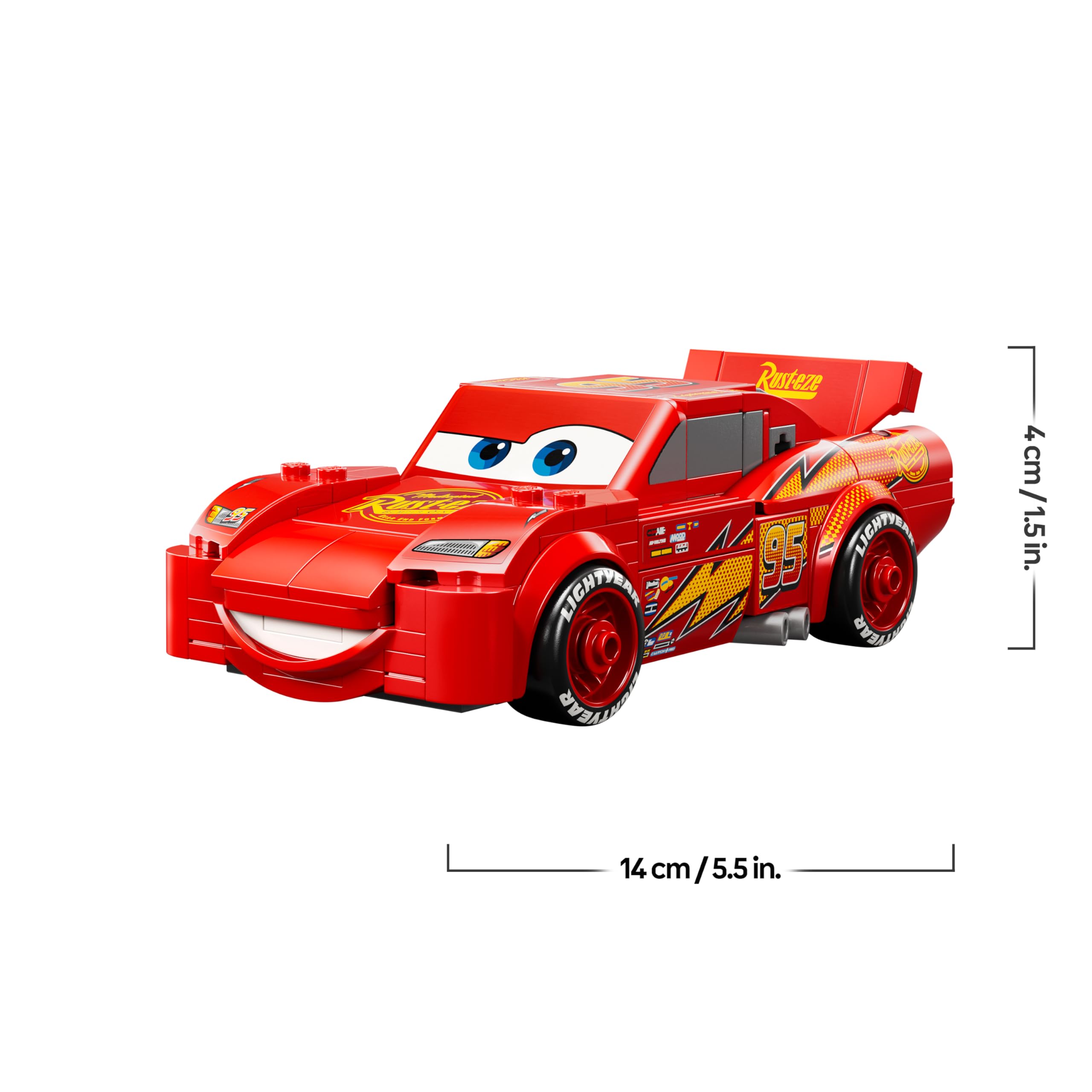 LEGO Speed Champions Lightning McQueen Race Car Toy Model Kit 77255 for Ages 9+ 7